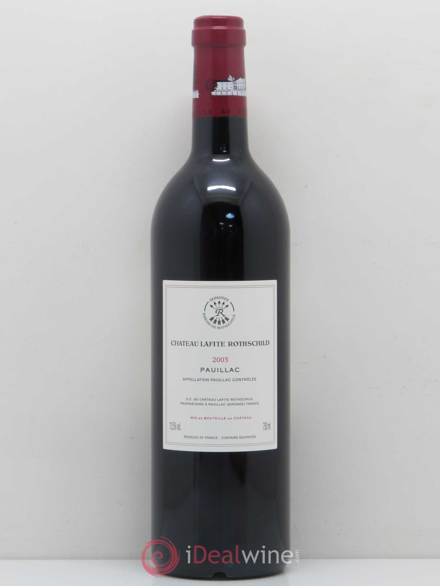 Château Lafite Rothschild 1er Grand Cru Classé 2003 - Lot de 1 bouteille - 1