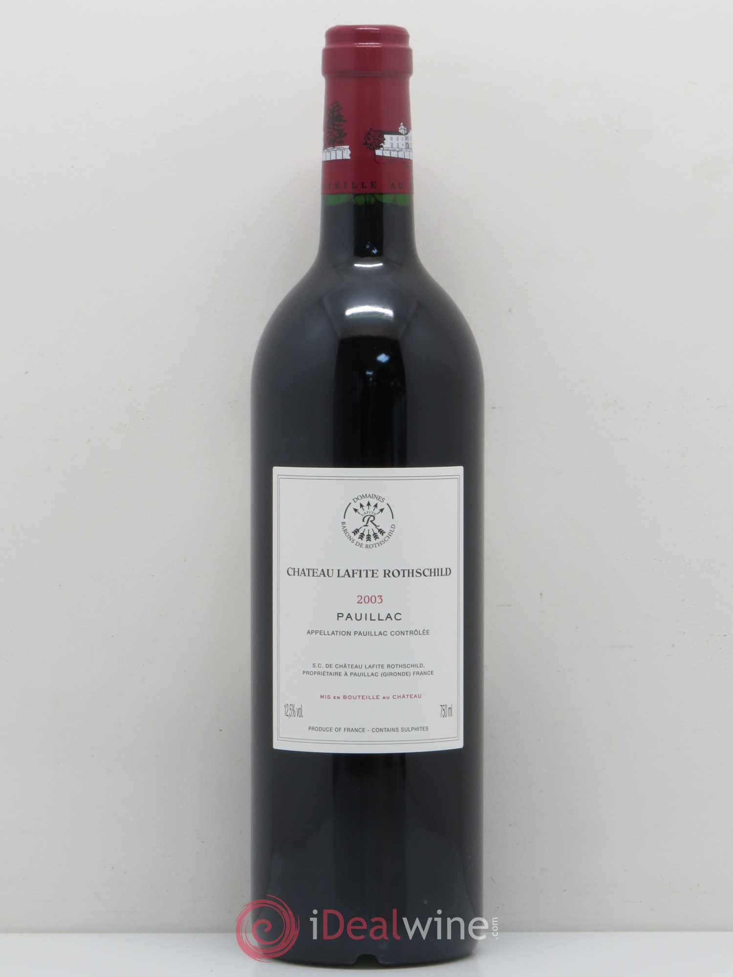 Château Lafite Rothschild 1er Grand Cru Classé 2003 - Lot de 1 bouteille - 1