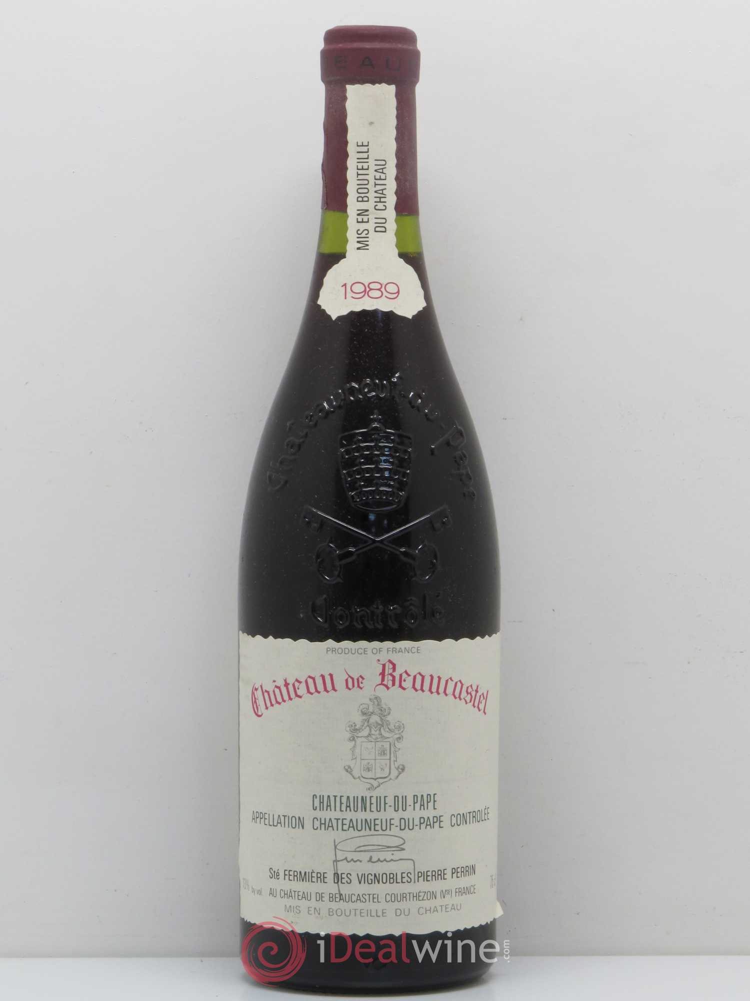 Châteauneuf-du-Pape Château de Beaucastel Famille Perrin 1989 - Lot de 1 bouteille - 0