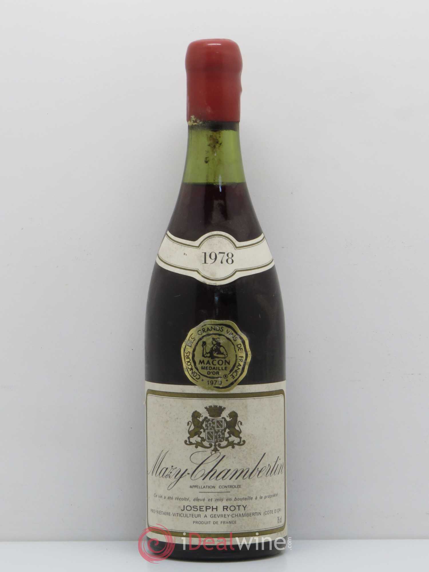 Mazis-Chambertin Grand Cru Joseph Roty (Domaine) 1978 - Lot de 1 bouteille - 0