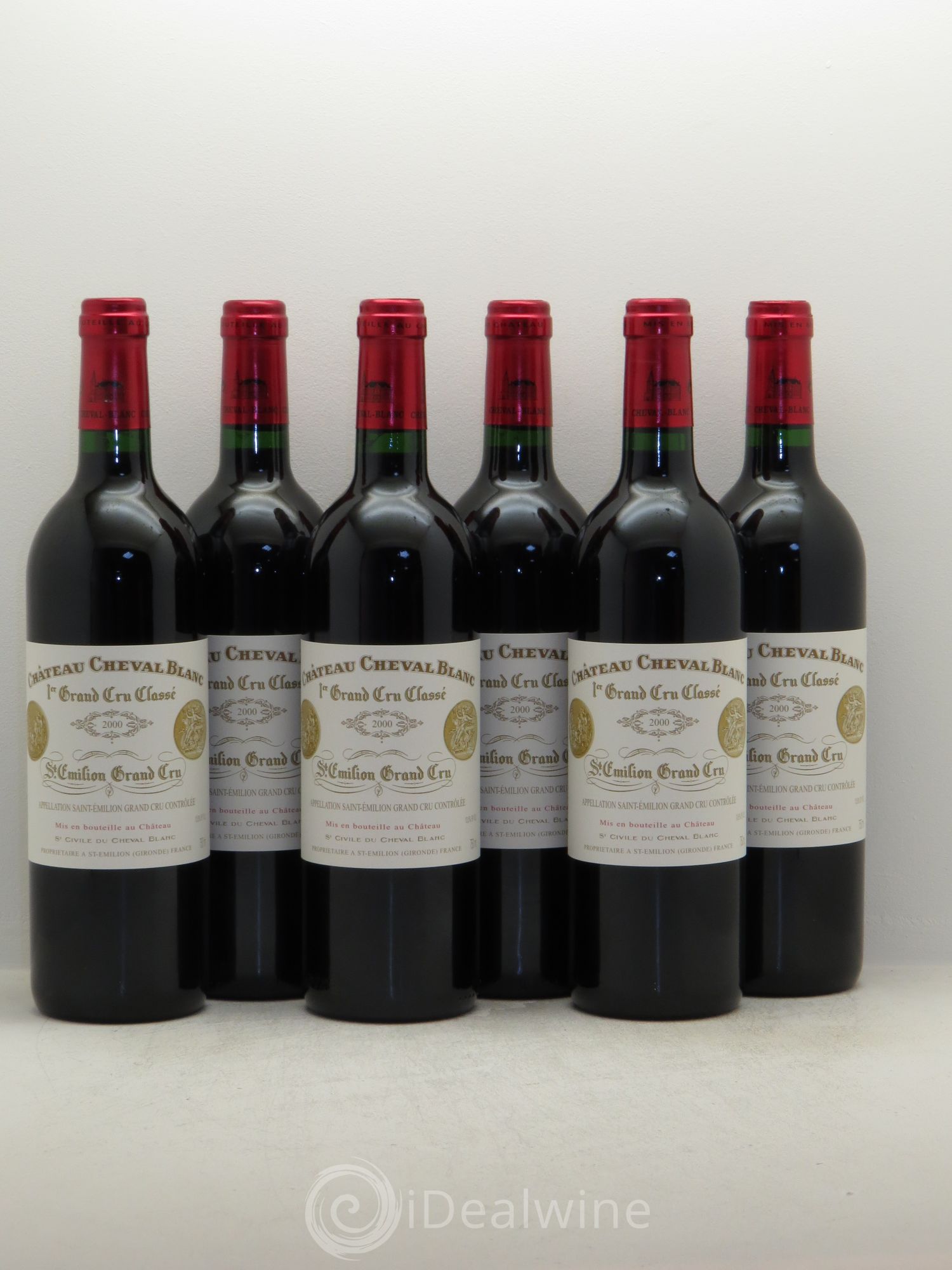 Château Cheval Blanc 1er Grand Cru Classé A 2000 - Lot de 6 bouteilles - 0