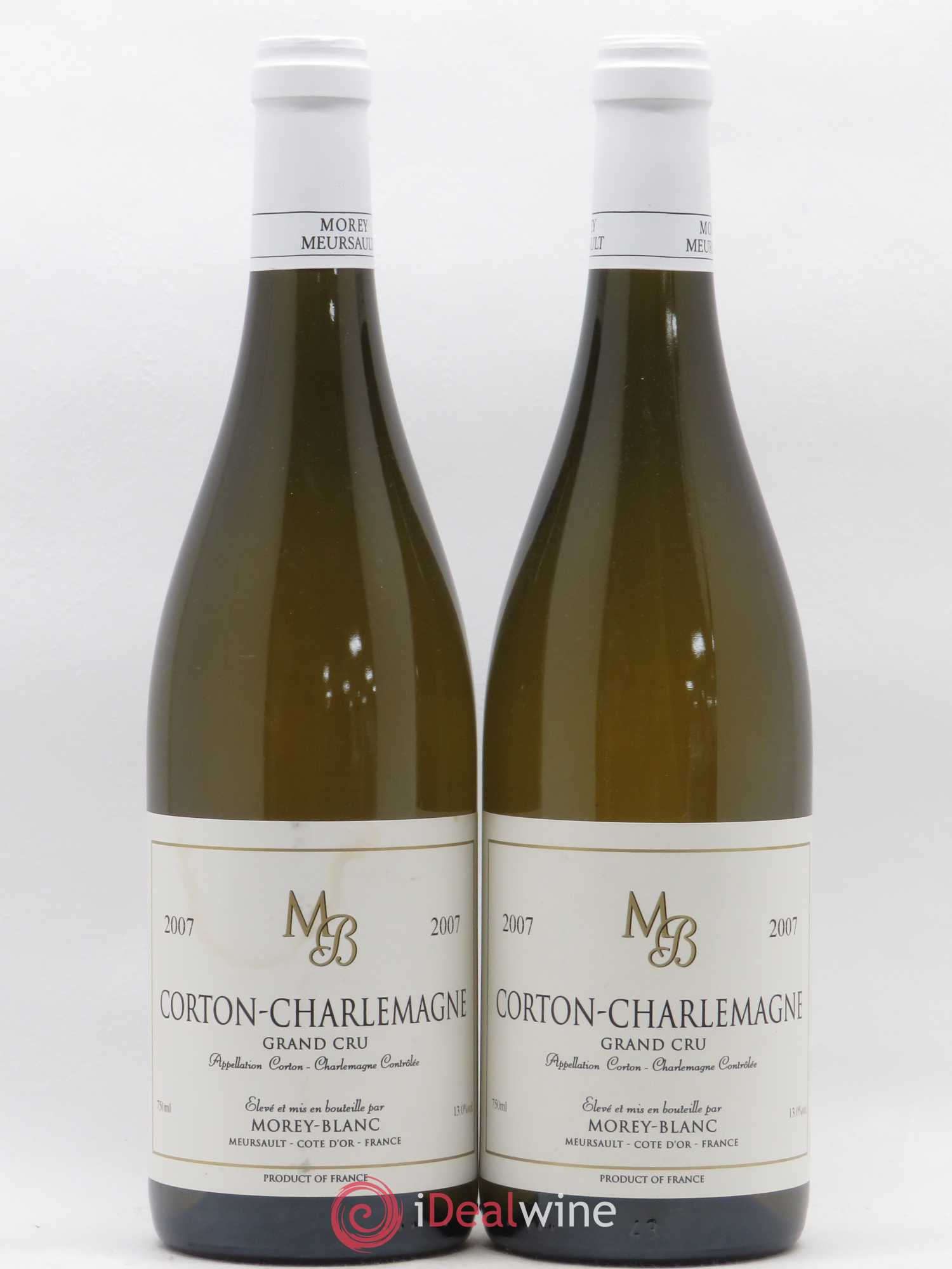 Corton-Charlemagne Grand Cru Morey-Blanc 2007 - Lot de 2 bouteilles - 0