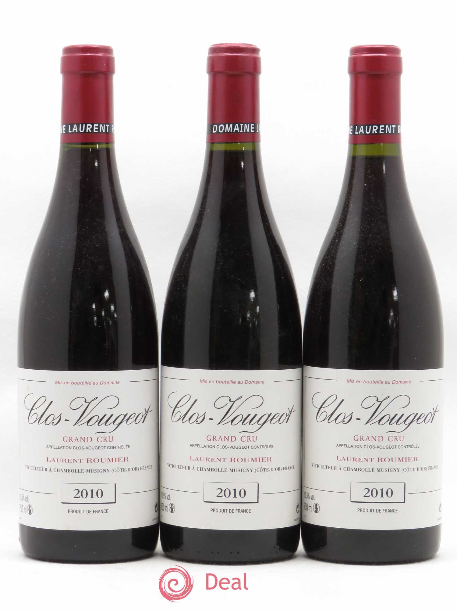 Clos de Vougeot Grand Cru Laurent Roumier 2010 - Lot de 3 bouteilles - 0