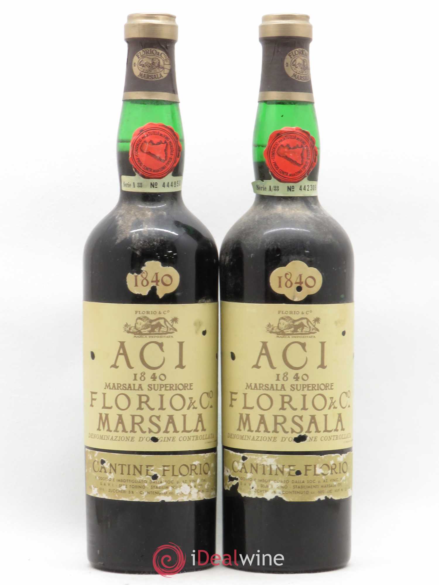 Italie Marsala Superiore Florio 1840 Cantine Florio - Posten von 2 Flaschen - 0