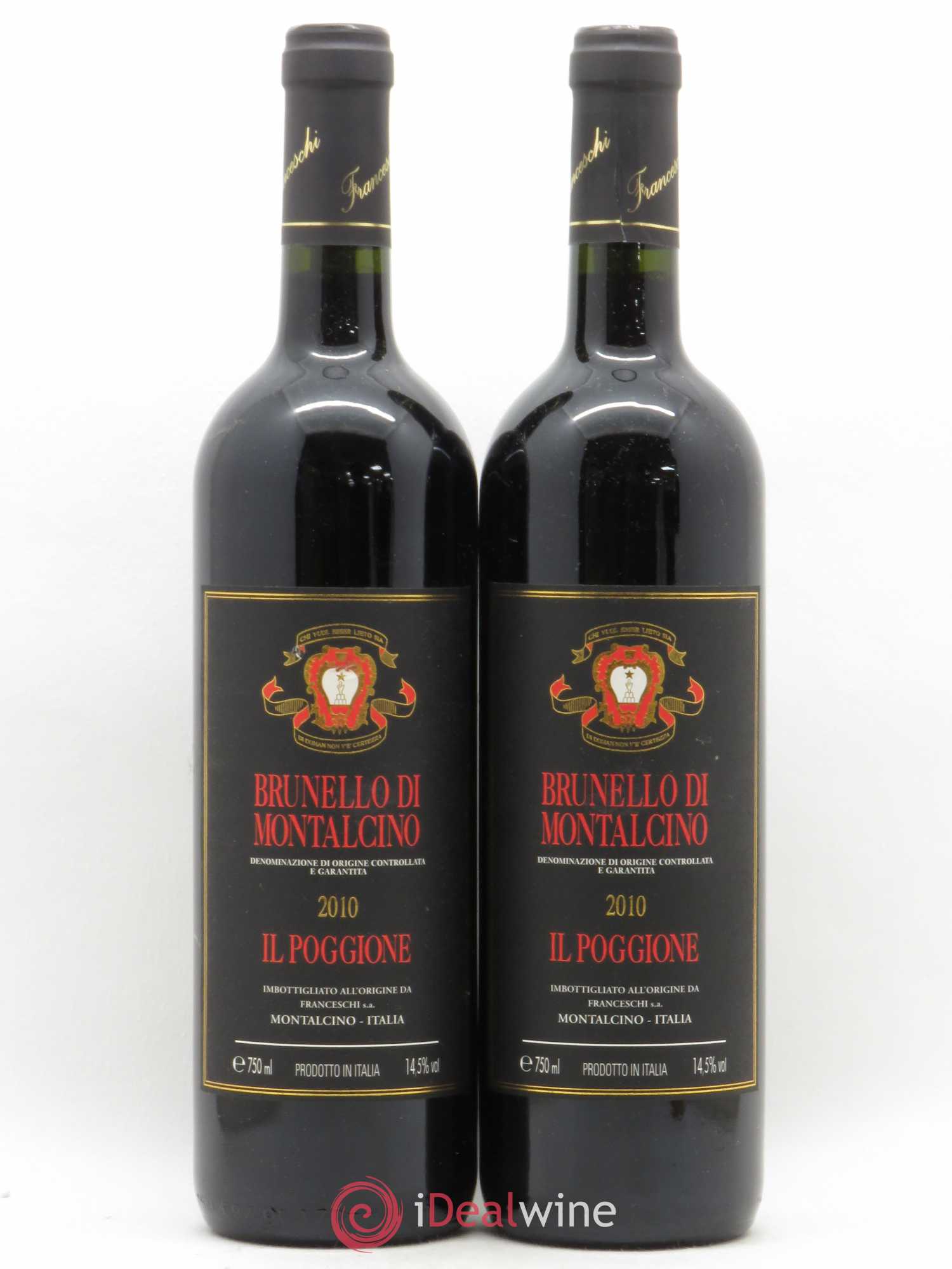 Brunello di Montalcino DOCG Il Poggione Lavinio Franceschi 2010 - Lot de 2 bouteilles - 0