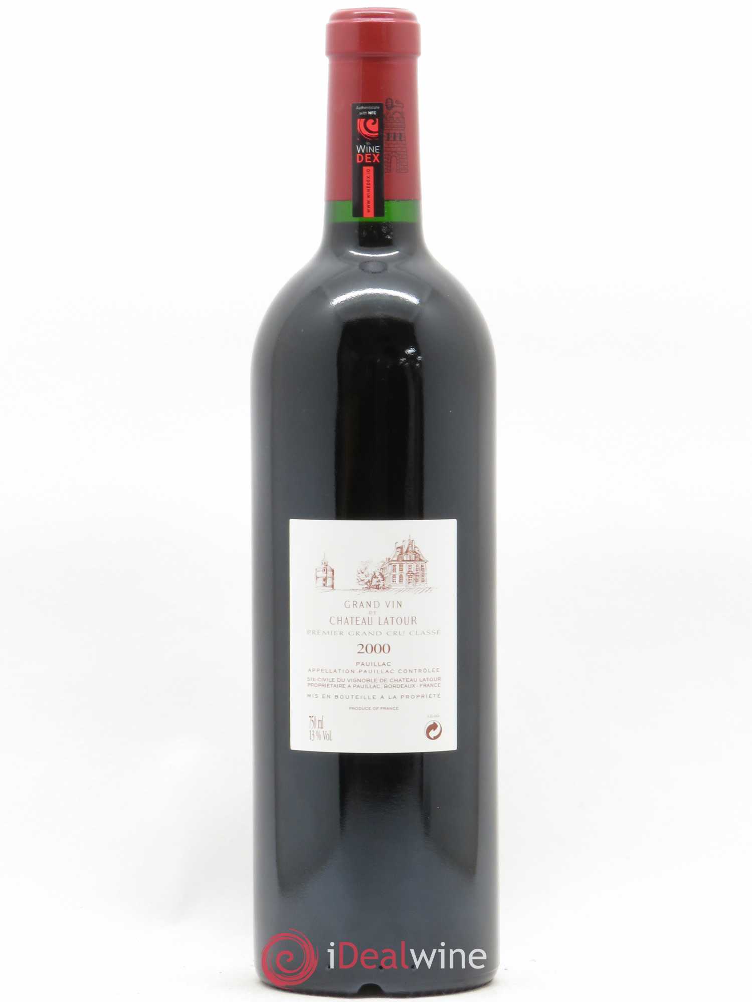 Château Latour 1er Grand Cru Classé 2000 - Lot de 1 bouteille - 1
