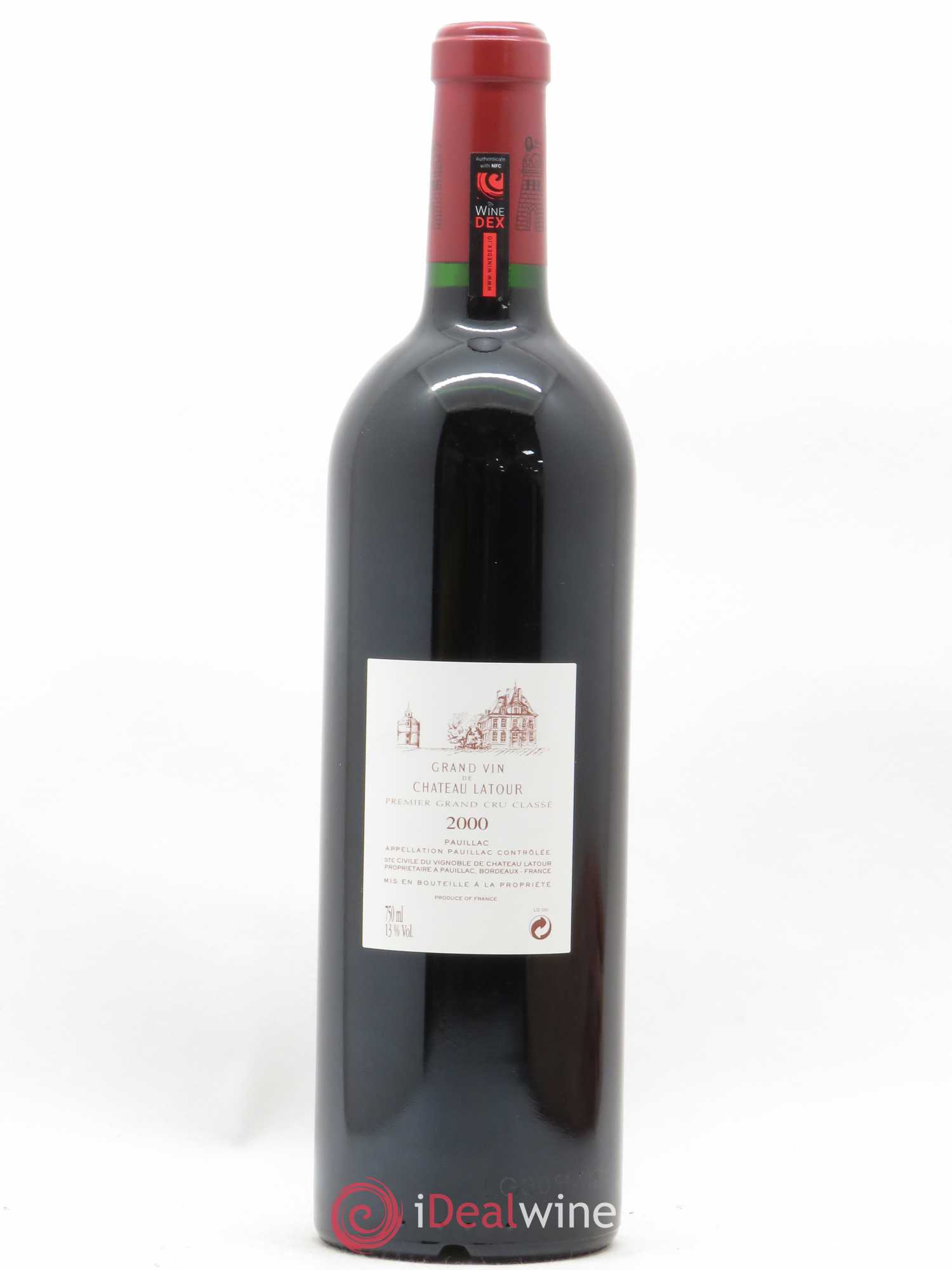 Château Latour 1er Grand Cru Classé 2000 - Lot de 1 bouteille - 1