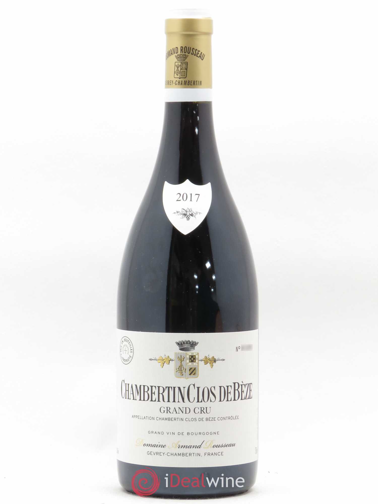 Chambertin Clos de Bèze Grand Cru Armand Rousseau (Domaine) 2017 - Lot de 1 bouteille - 0