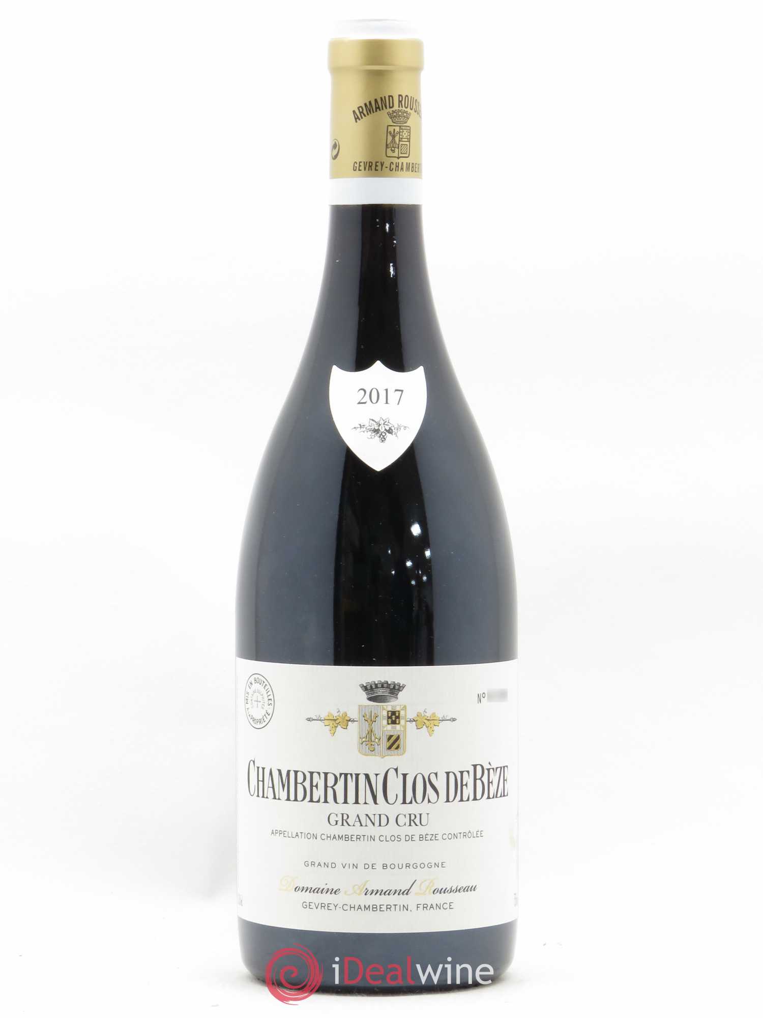 Chambertin Clos de Bèze Grand Cru Armand Rousseau (Domaine) 2017 - Lot de 1 bouteille - 0