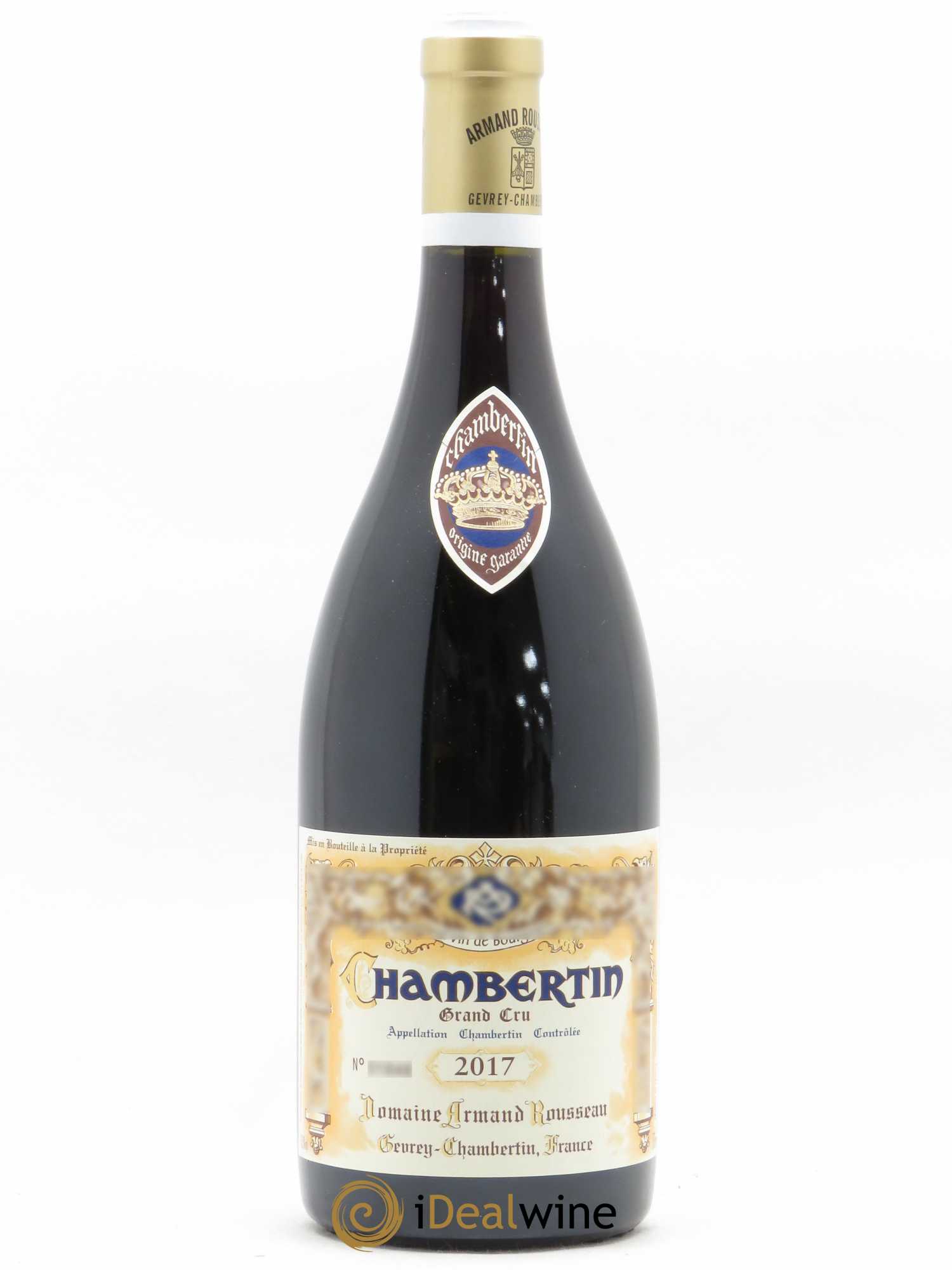 Chambertin Grand Cru Armand Rousseau (Domaine) 2017 - Lot de 1 bouteille - 0