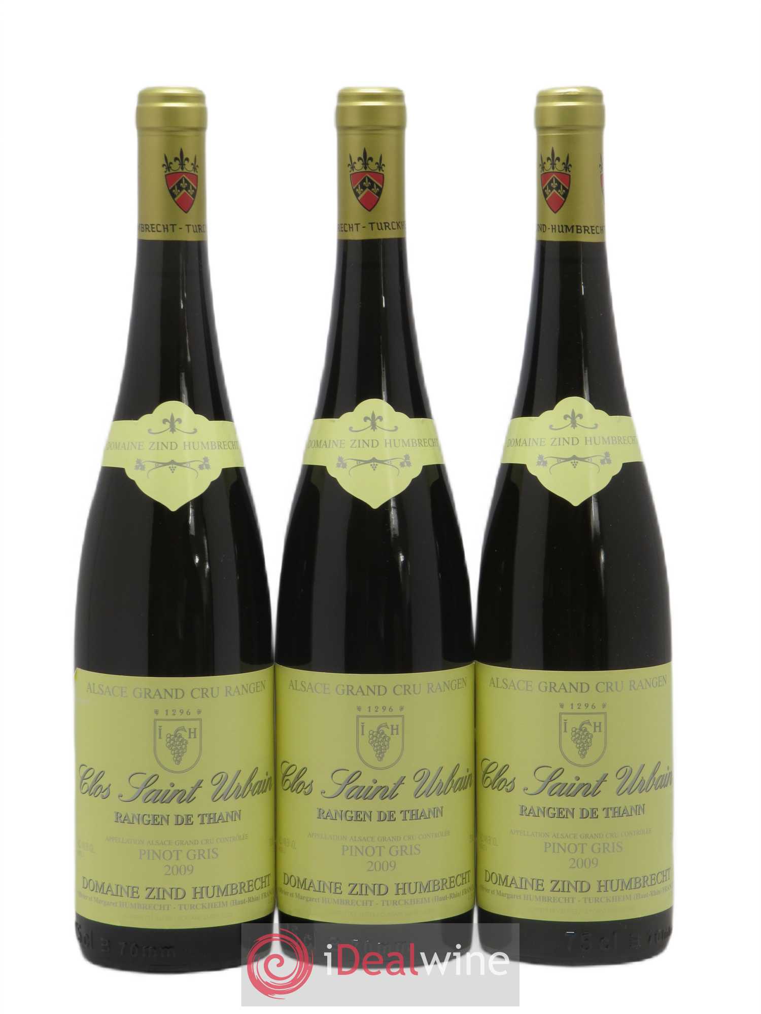 Alsace Pinot Gris Grand Cru Rangen de Thann Clos Saint-Urbain Zind-Humbrecht (Domaine) 2009 - Lot de 3 bouteilles - 0
