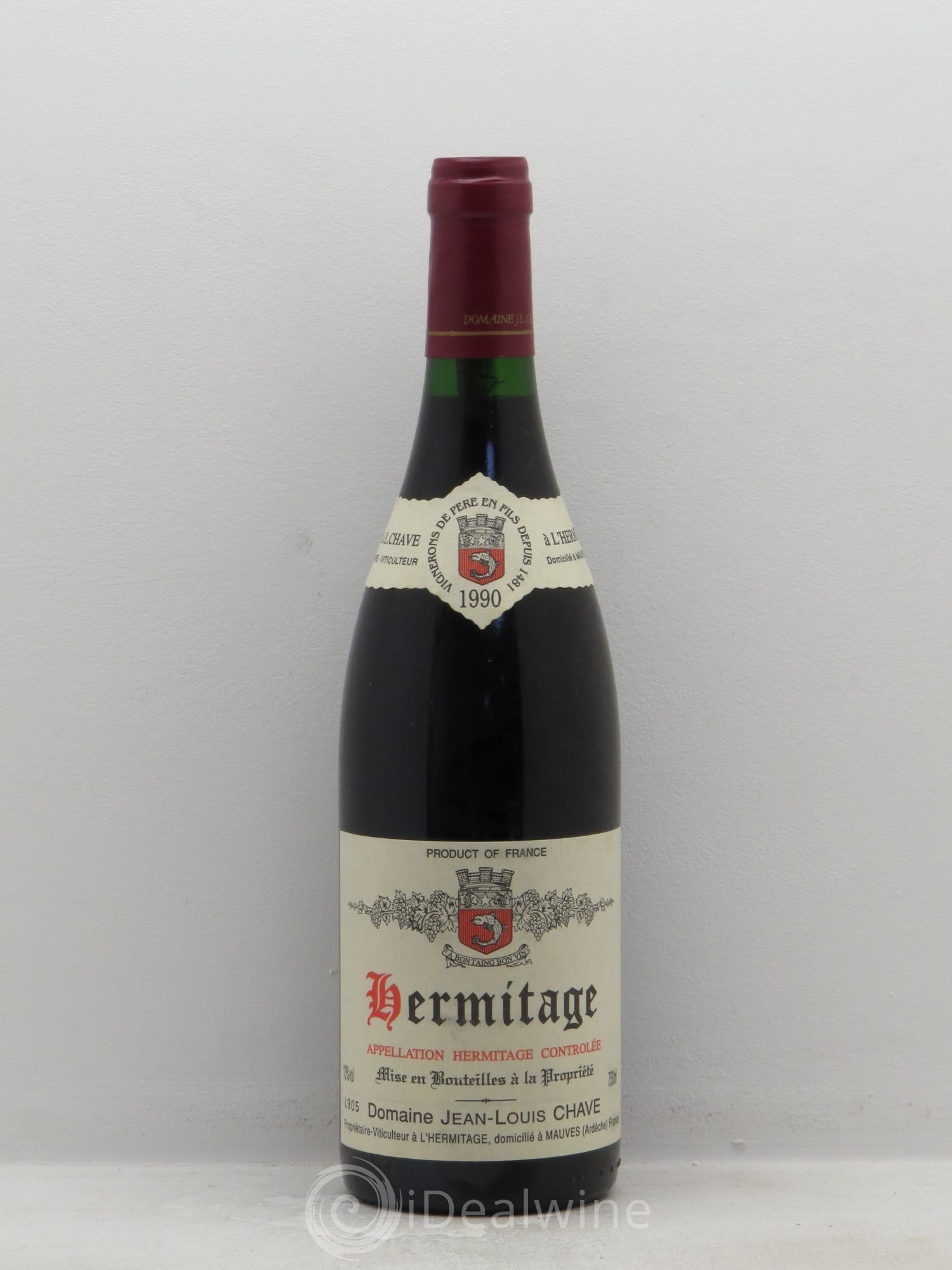 Hermitage Jean-Louis Chave 1990 - Lot de 1 bouteille - 0