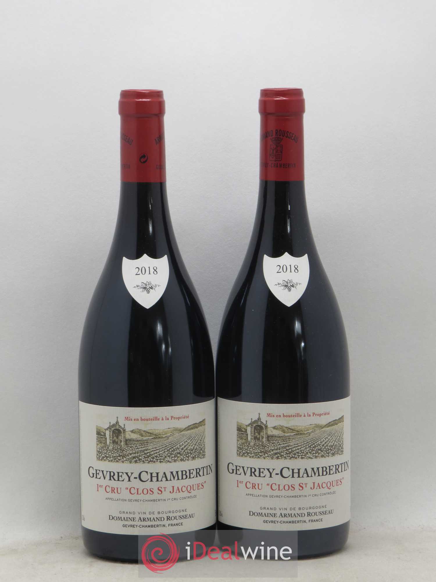 Gevrey-Chambertin 1er Cru Clos Saint-Jacques Armand Rousseau (Domaine) 2018 - Lot de 2 bouteilles - 0
