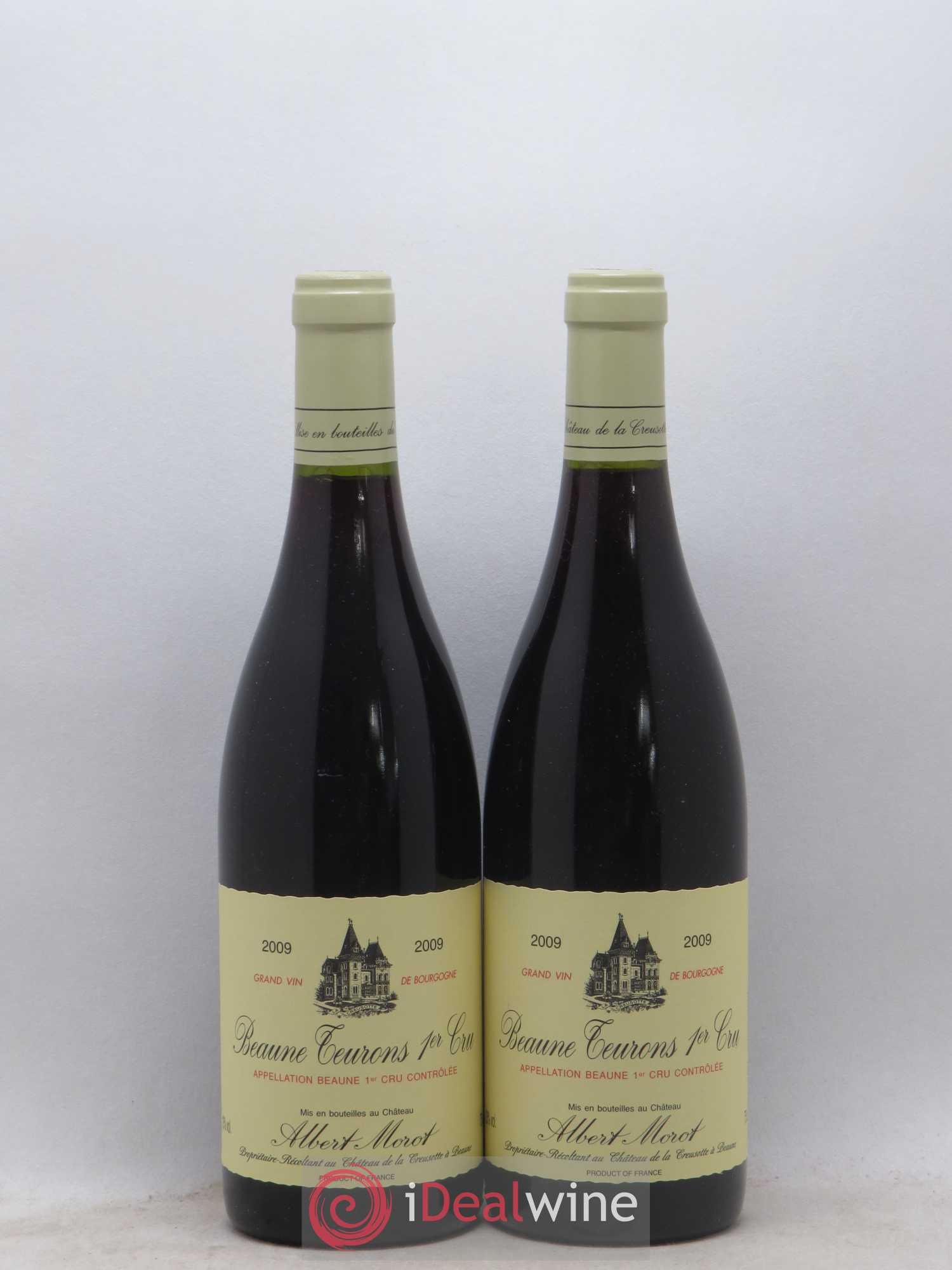 Beaune 1er Cru Teurons A. Morot 2009 - Posten von 2 Flaschen - 0