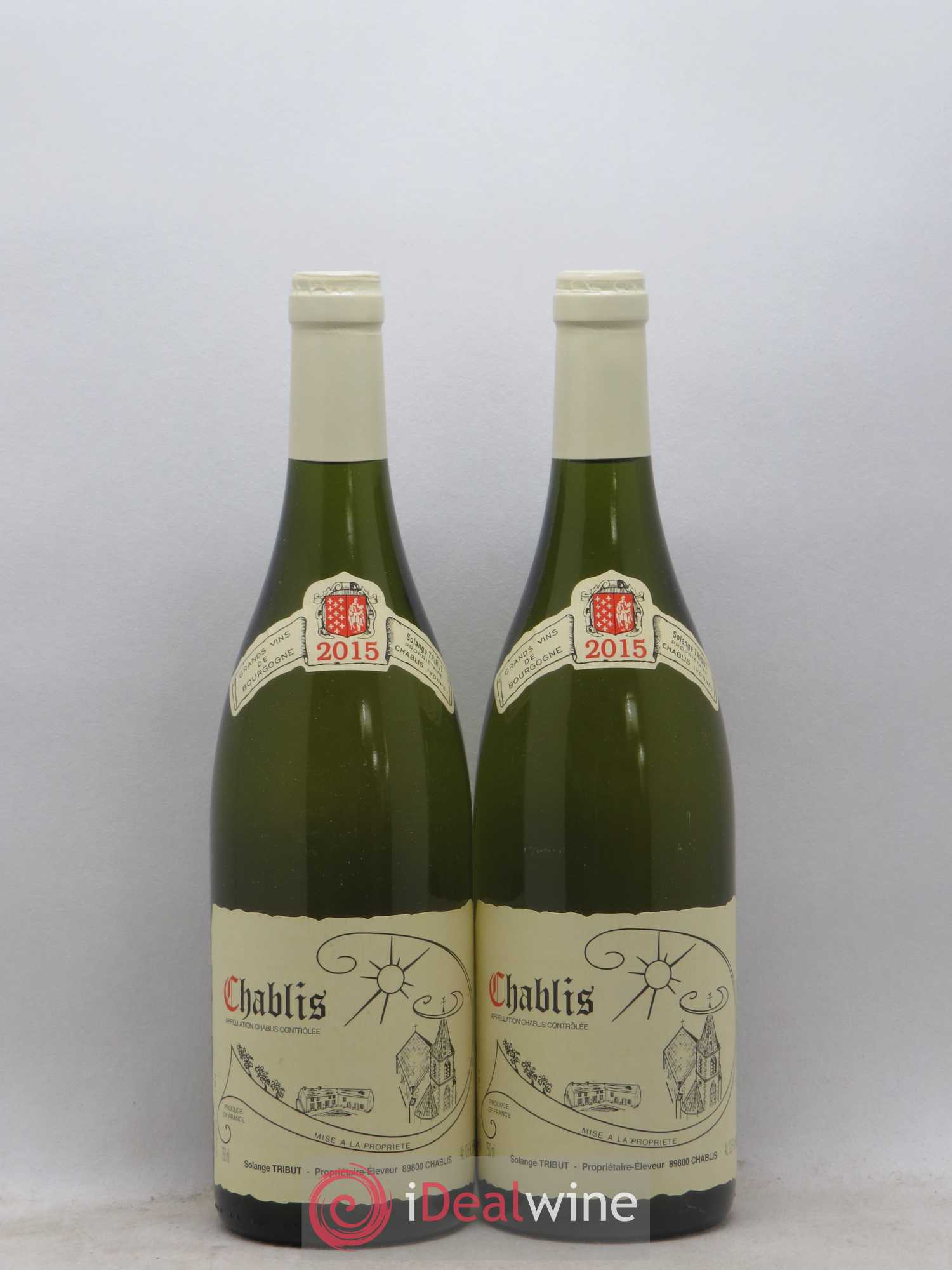Chablis Solange Tribut 2015 - Posten von 2 Flaschen - 0