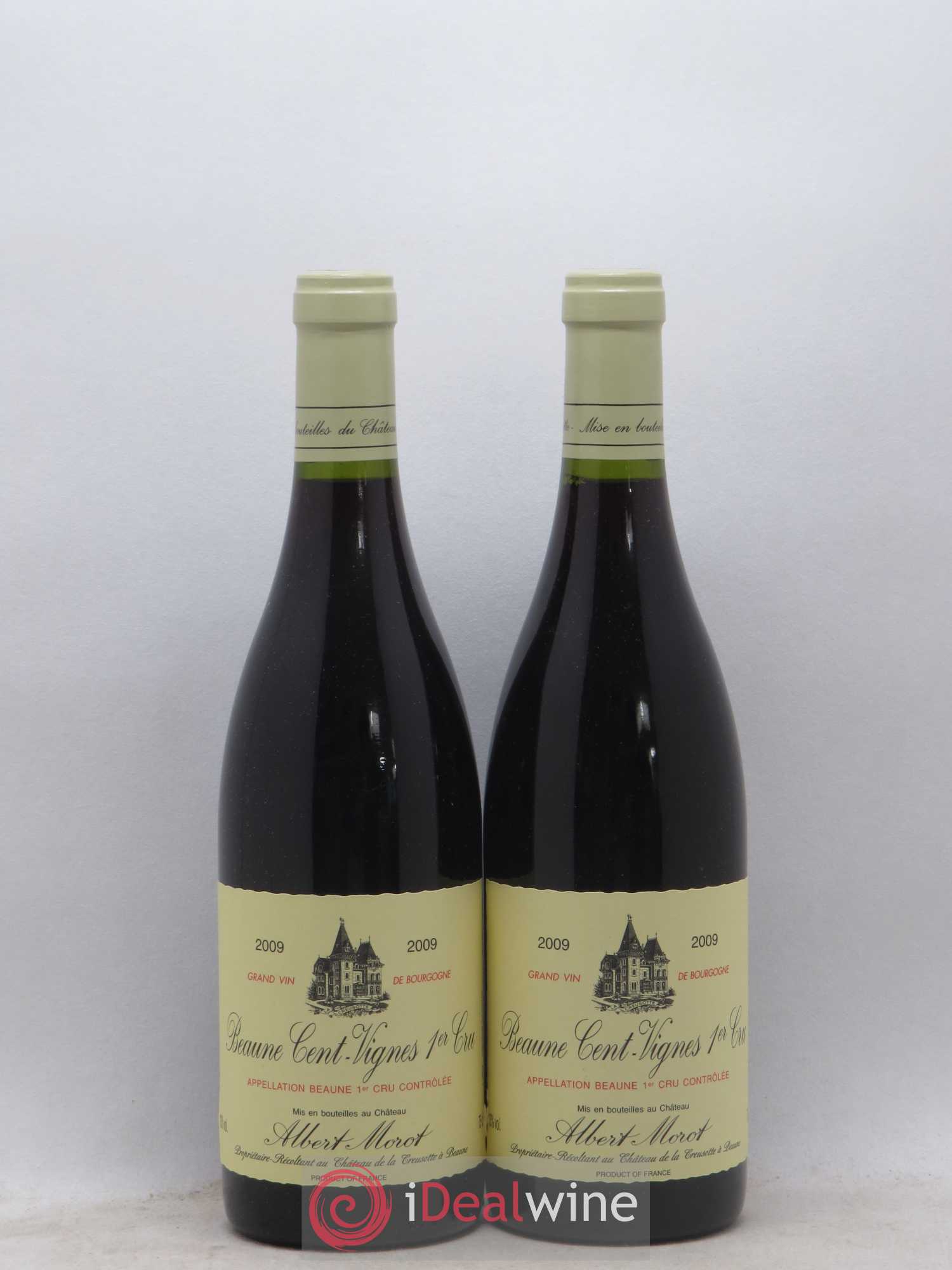 Beaune 1er Cru Cents Vignes A. Morot 2009 - Posten von 2 Flaschen - 0