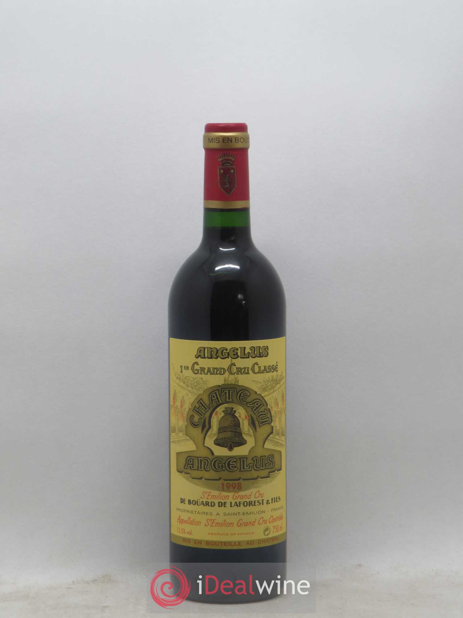 Château Angélus 1er Grand Cru Classé A 1998 - Lot de 1 bouteille - 0