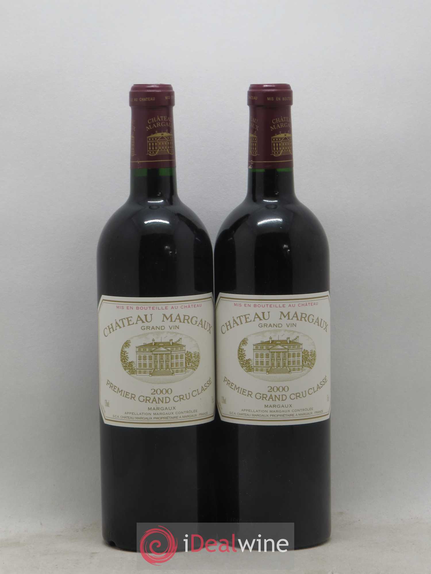 Château Margaux 1er Grand Cru Classé 2000 - Lot de 2 bouteilles - 0