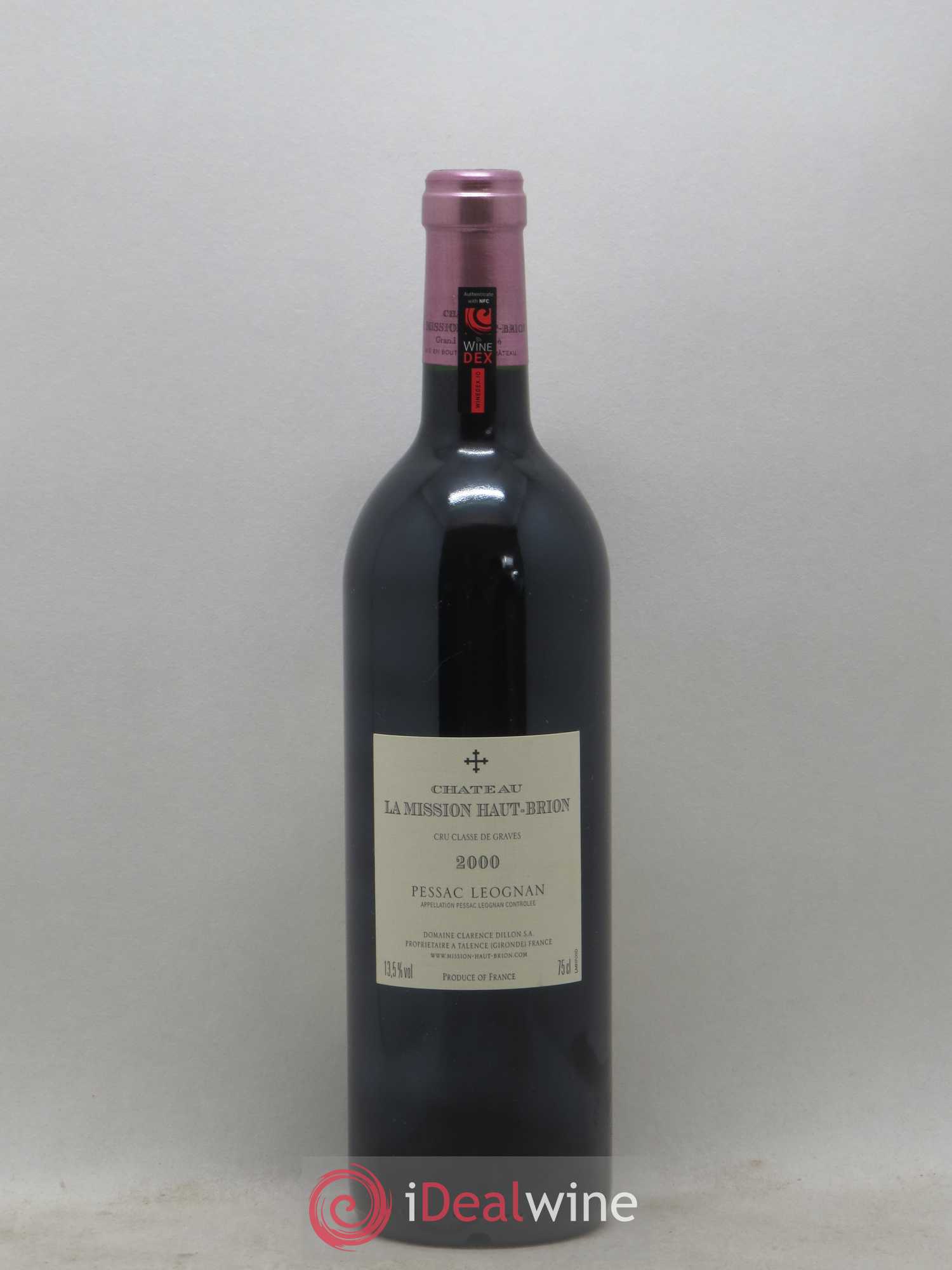 Château la Mission Haut-Brion Cru Classé de Graves 2000 - Lot de 1 bouteille - 1