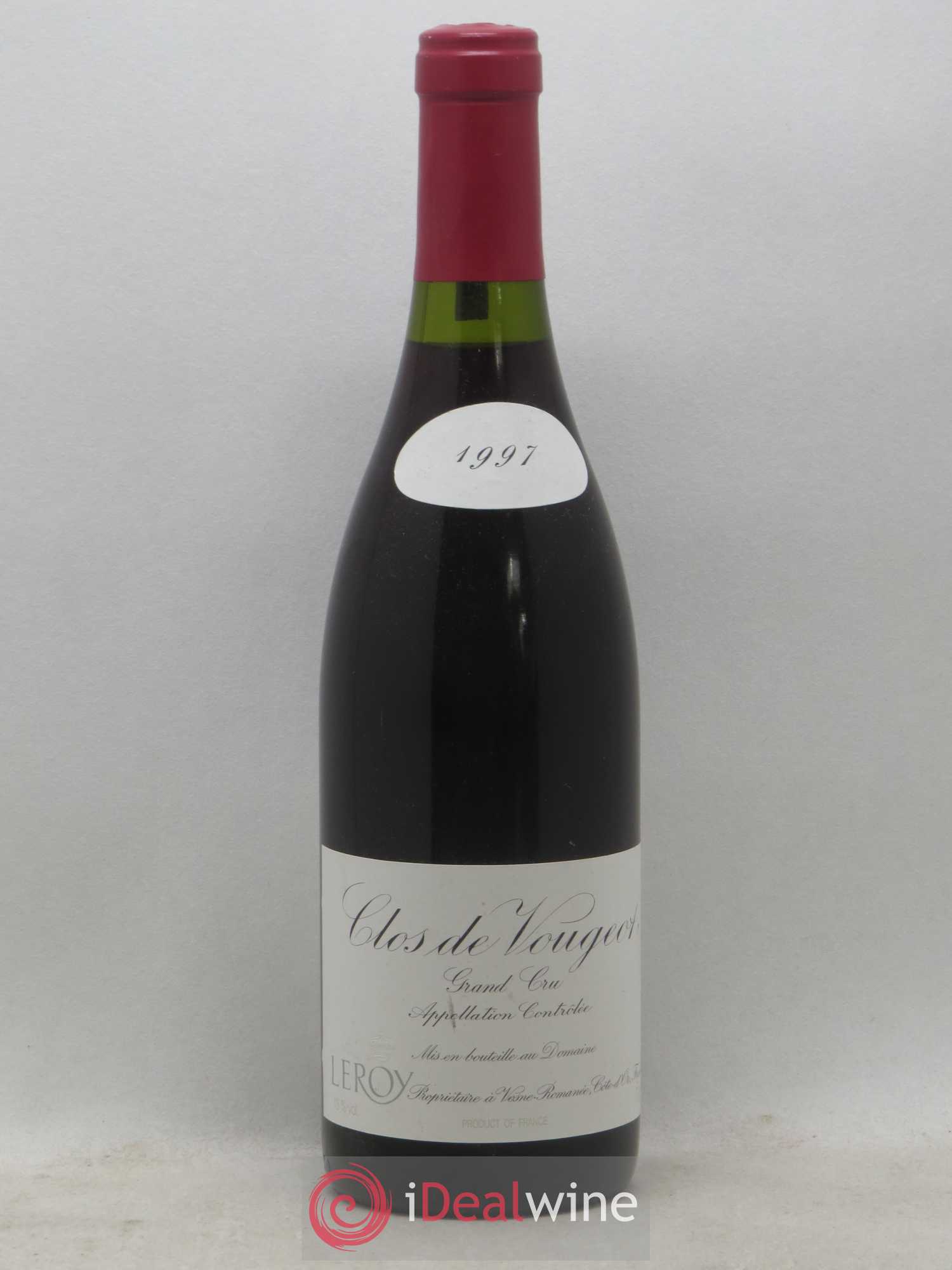 Clos de Vougeot Grand Cru Leroy (Domaine) 1997 - Lot de 1 bouteille - 0