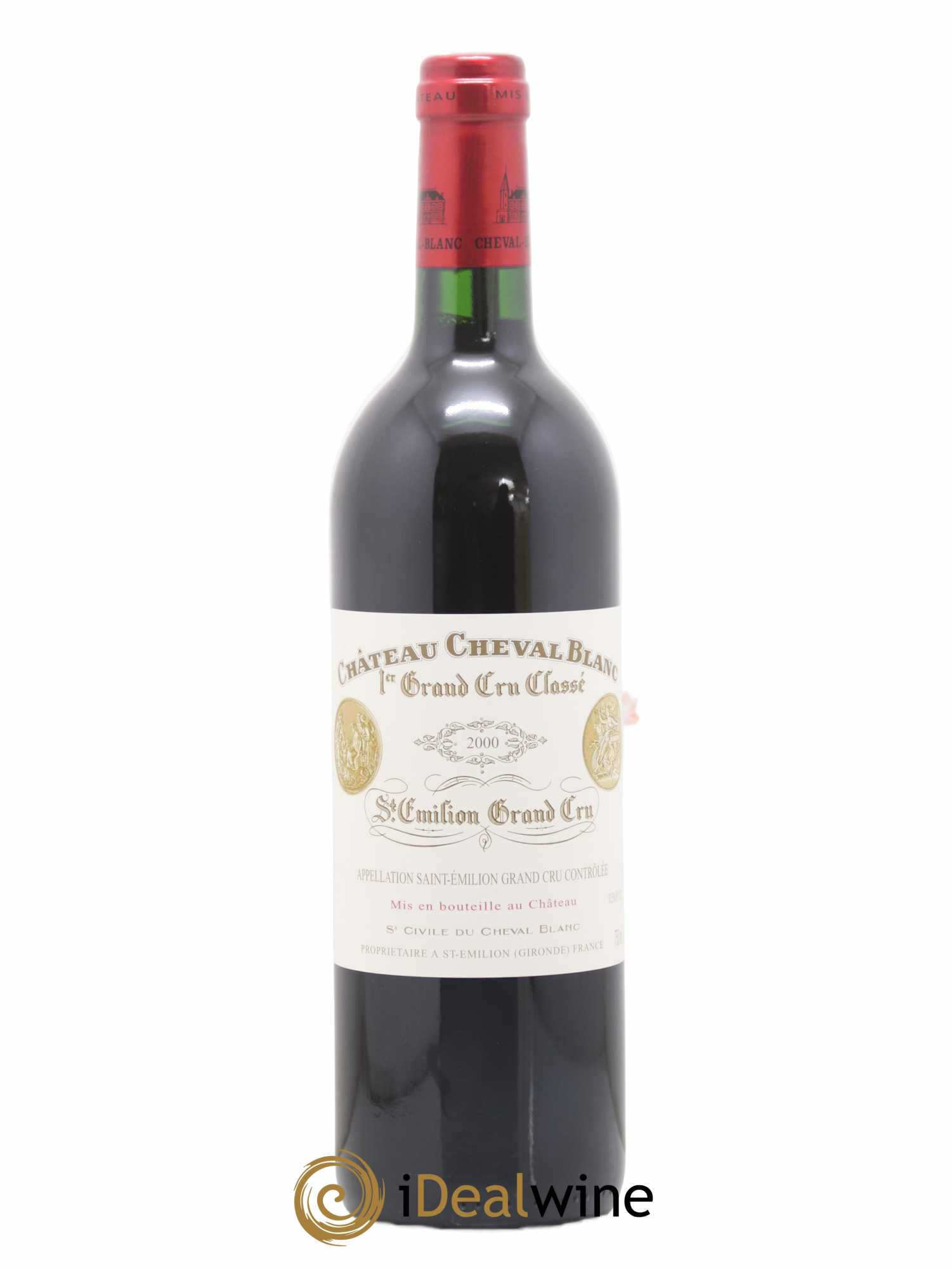 Château Cheval Blanc 1er Grand Cru Classé A 2000 - Lot de 1 bouteille - 0