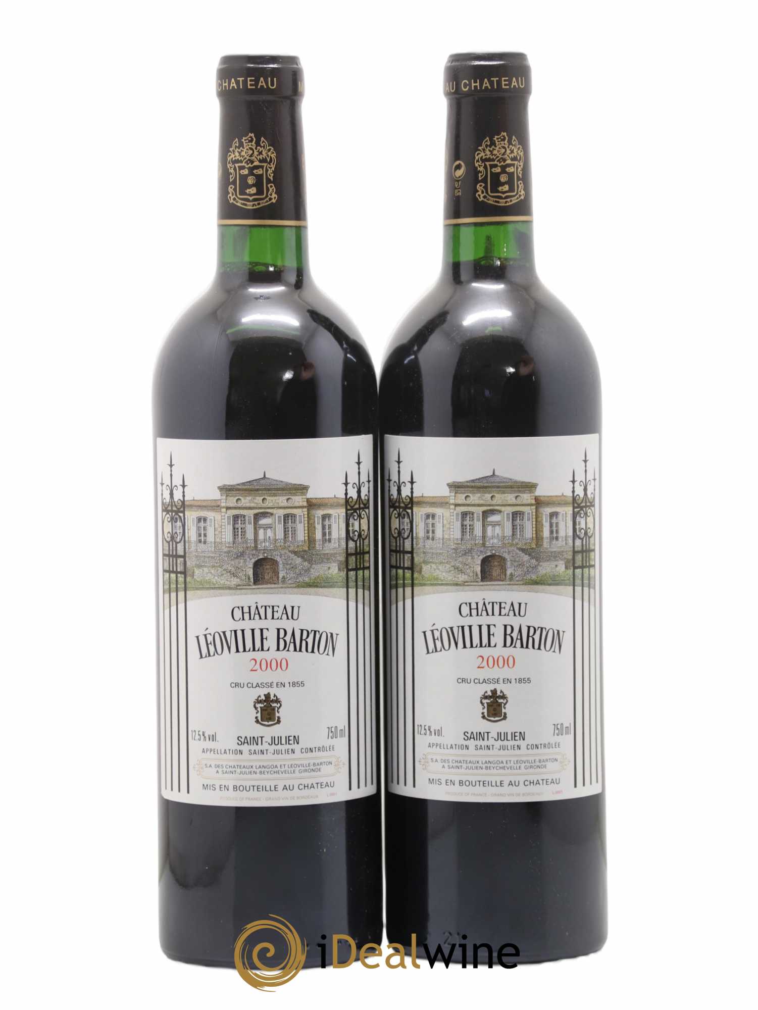 Château Léoville Barton 2ème Grand Cru Classé 2000 - Lot of 2 bottles - 0