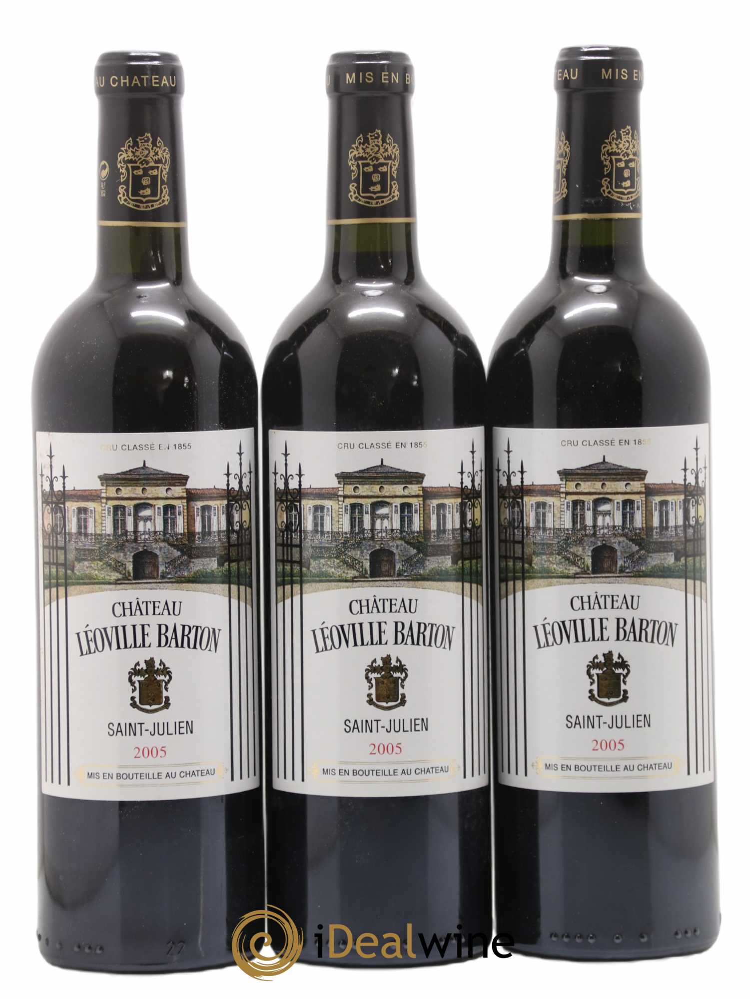 Château Léoville Barton 2ème Grand Cru Classé 2005 - Lot de 3 bouteilles - 0