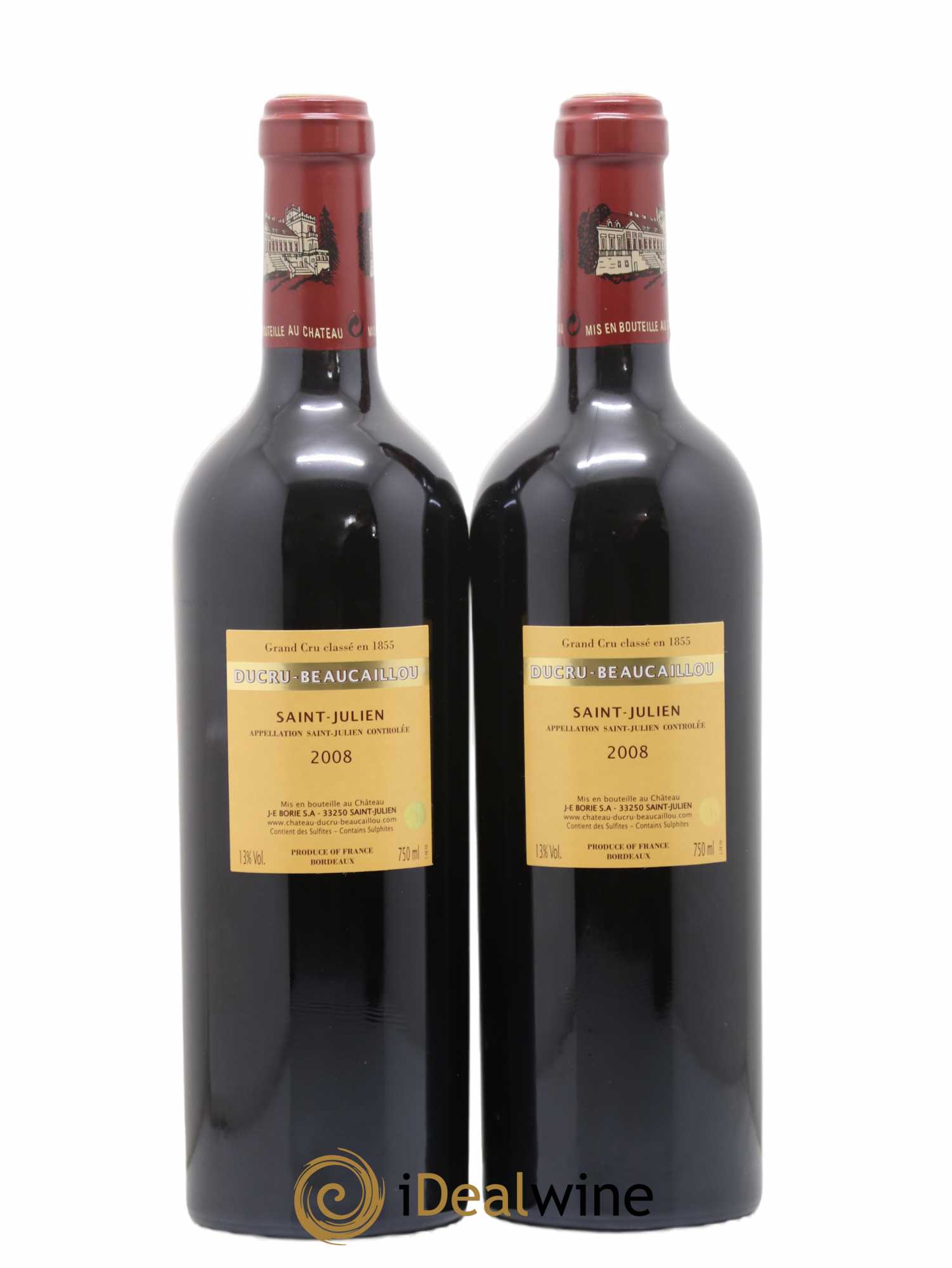 Château Ducru Beaucaillou 2ème Grand Cru Classé 2008 - Lot of 2 bottles - 1