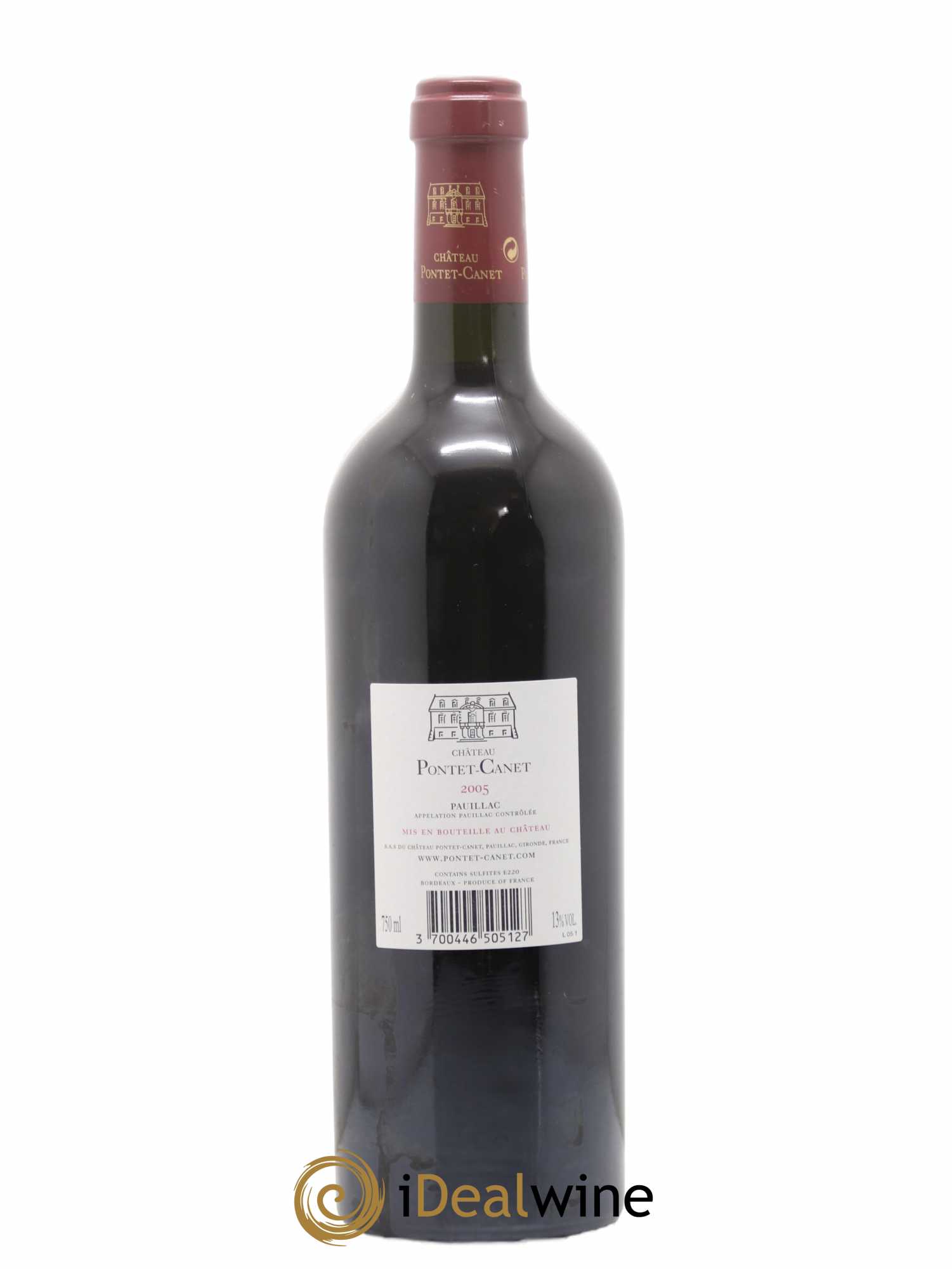 Château Pontet Canet 5ème Grand Cru Classé 2005 - Lot de 1 bouteille - 1