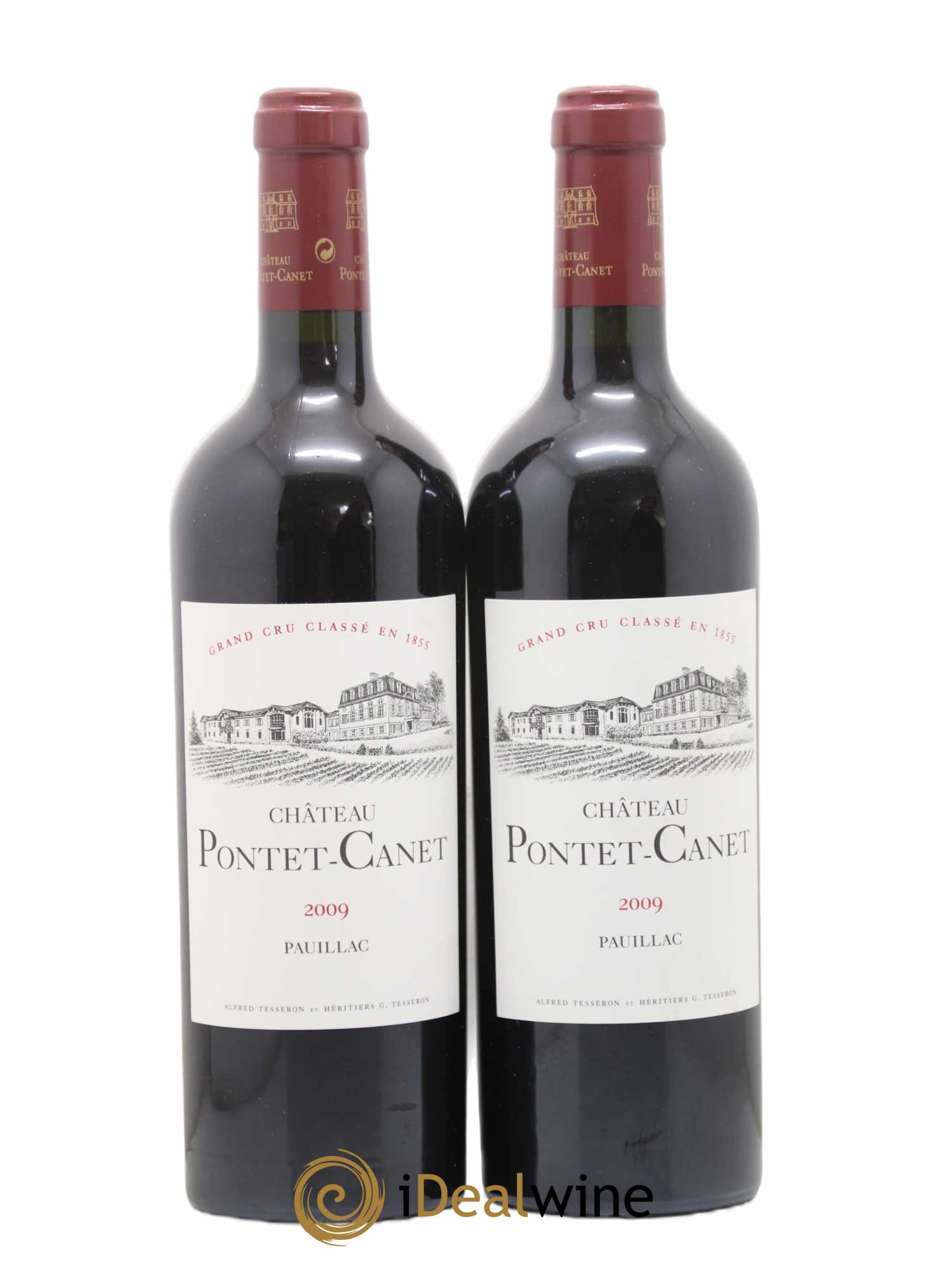 Château Pontet Canet 5ème Grand Cru Classé 2009 - Lot de 2 bouteilles - 0