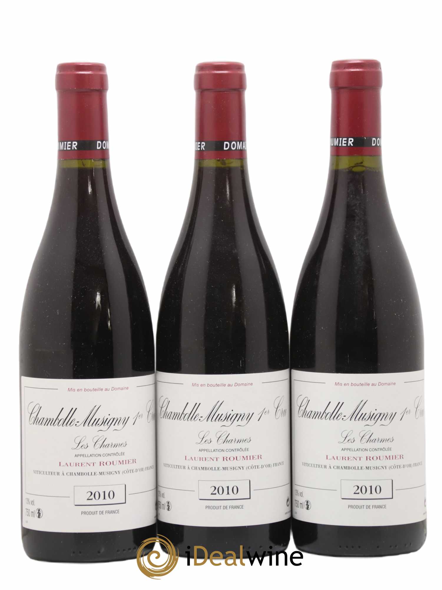 Chambolle-Musigny 1er Cru Les Charmes Laurent Roumier 2010 - Lot de 3 bouteilles - 0