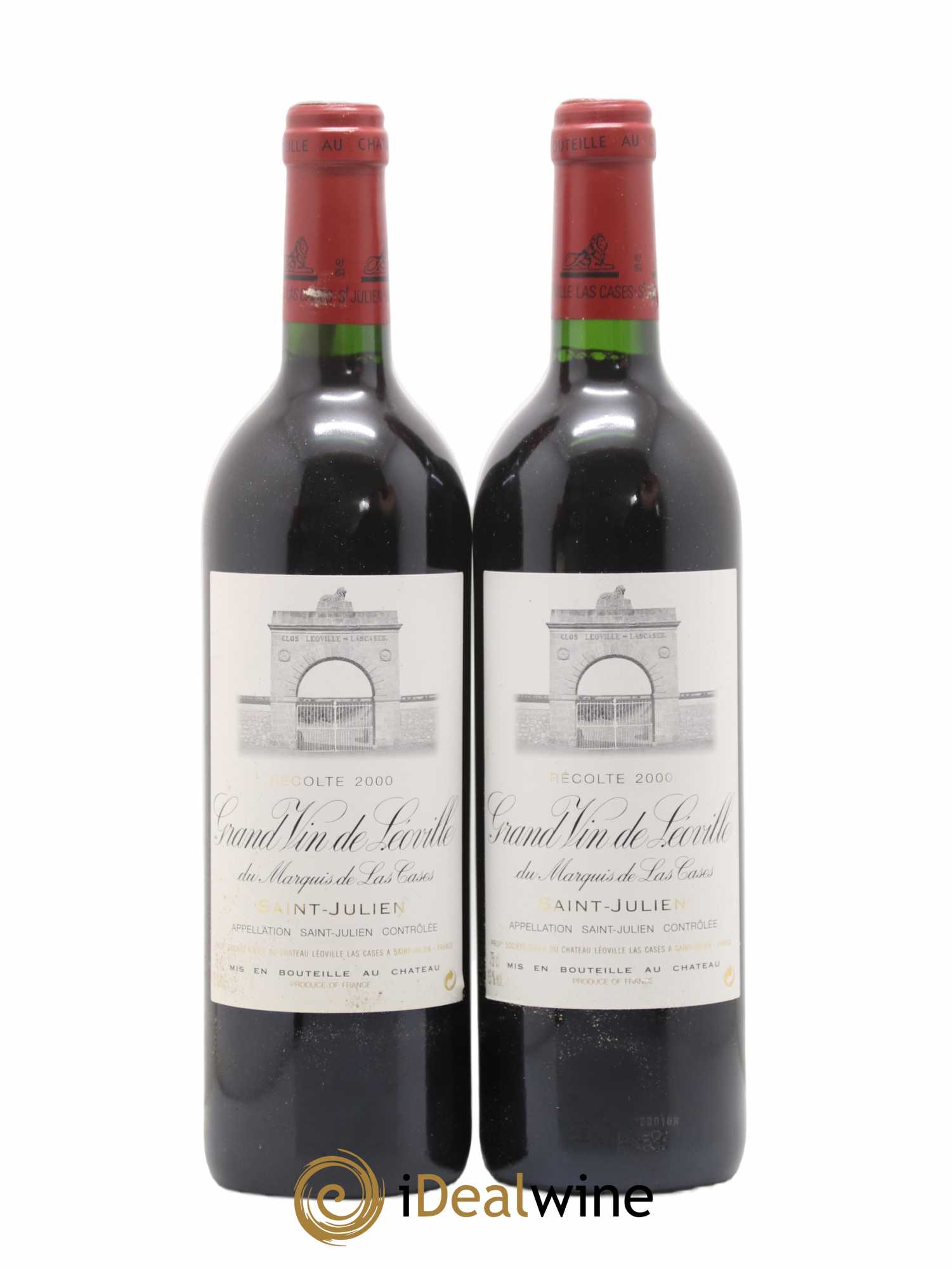 Château Léoville Las Cases 2ème Grand Cru Classé 2000 - Lot de 2 bouteilles - 0