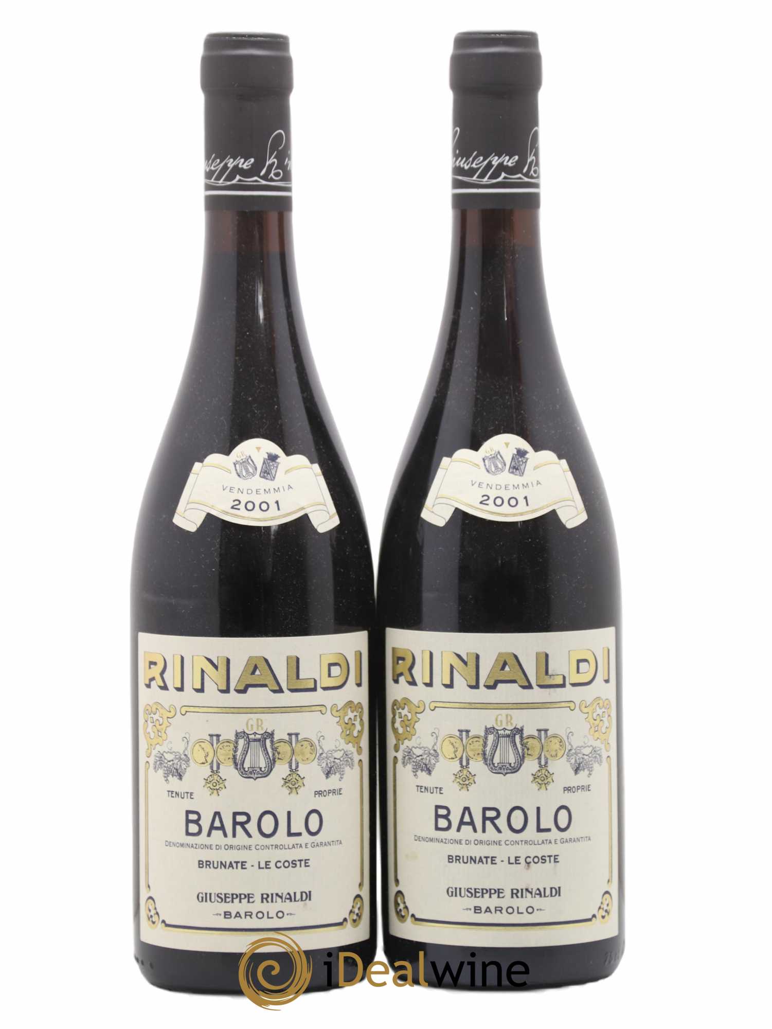 Barolo DOCG Brunate Le Coste Giuseppe Rinaldi 2001 - Lot de 2 bouteilles - 0
