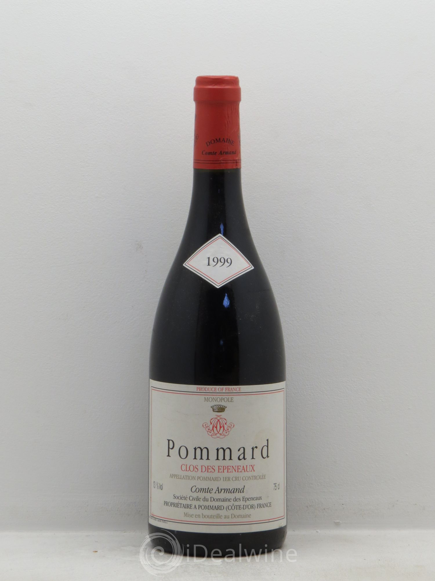 Pommard 1er Cru Clos des Epeneaux Comte Armand 1999 - Lot de 1 bouteille - 0