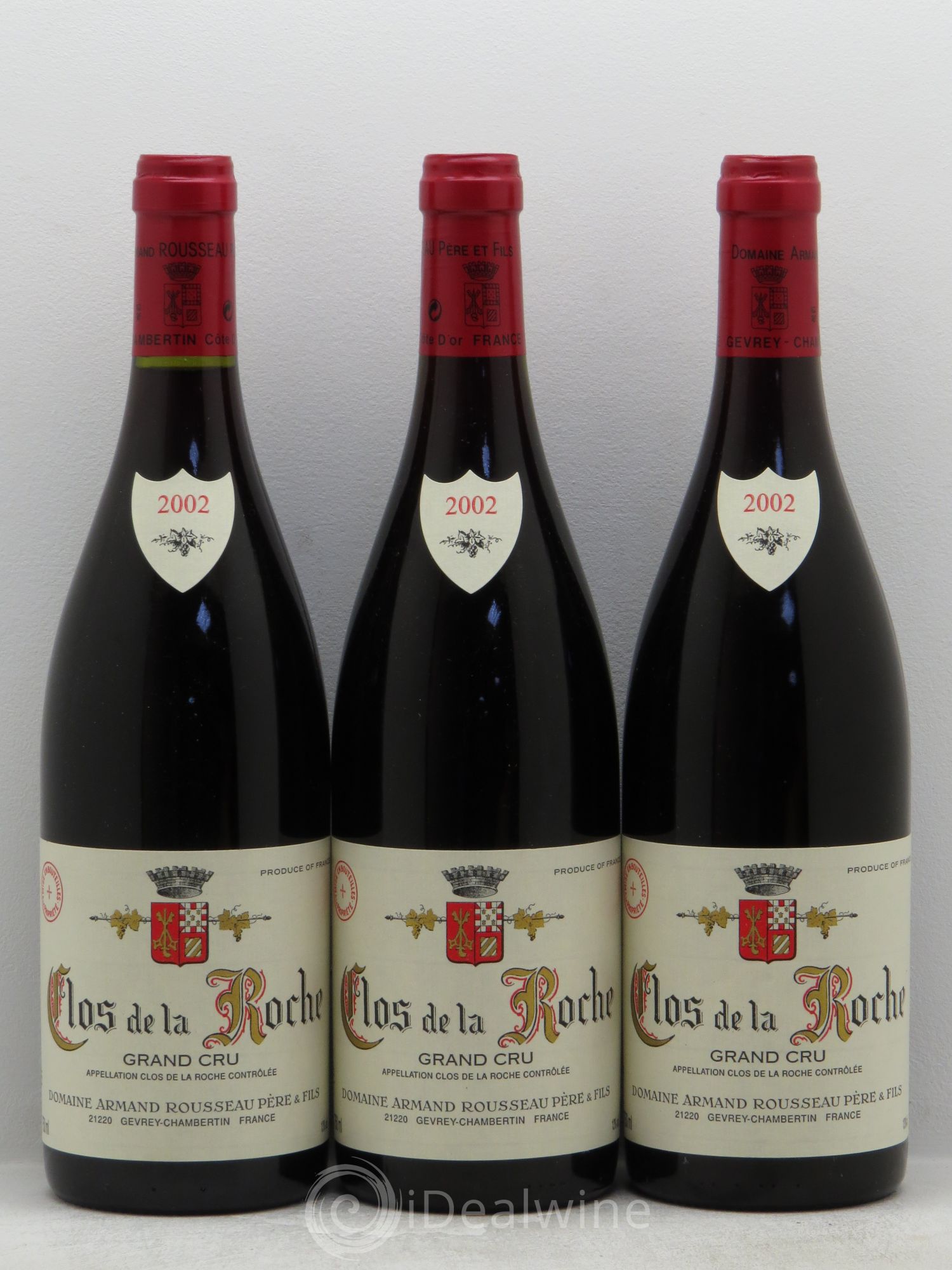 Clos de la Roche Grand Cru Armand Rousseau (Domaine) 2002 - Lot de 3 bouteilles - 0