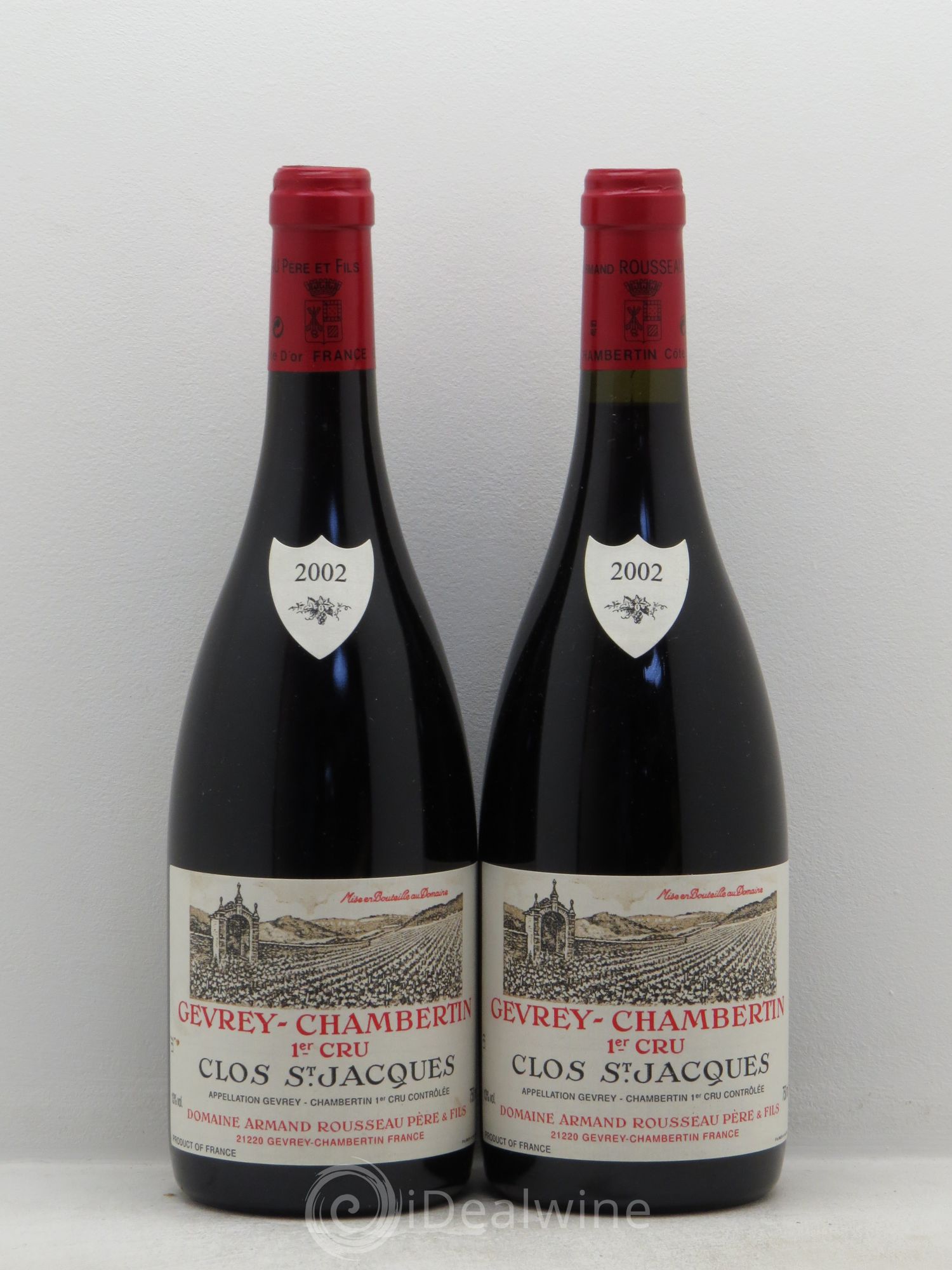 Gevrey-Chambertin 1er Cru Clos Saint-Jacques Armand Rousseau (Domaine) 2002 - Lot de 2 bouteilles - 0