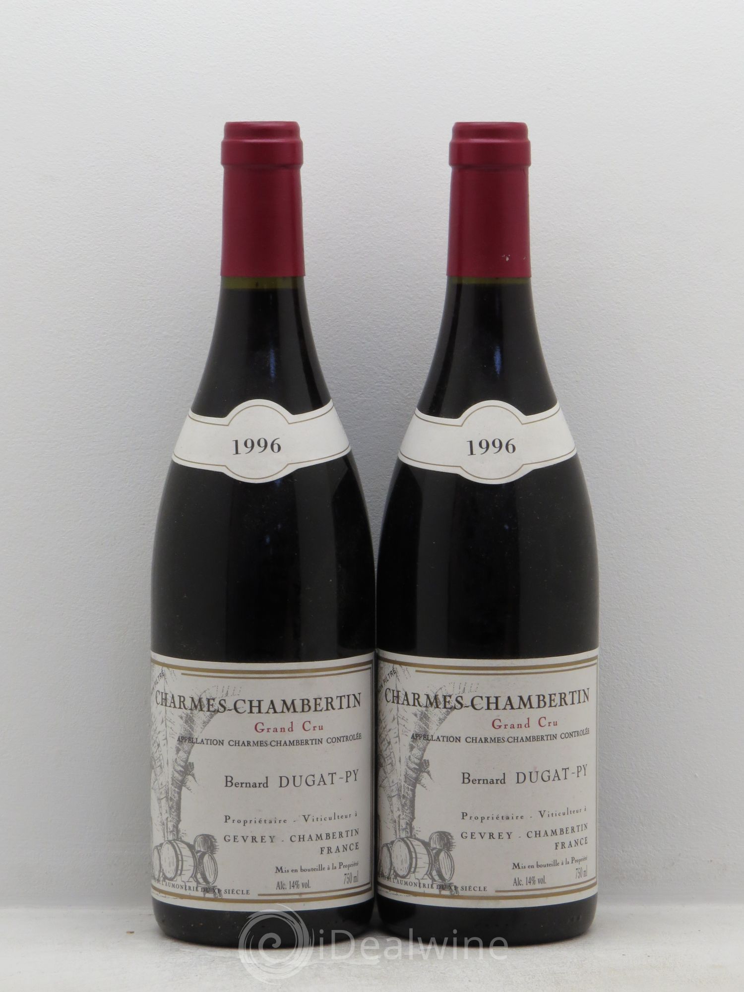Charmes-Chambertin Grand Cru Dugat-Py 1996 - Lot de 2 bouteilles - 0