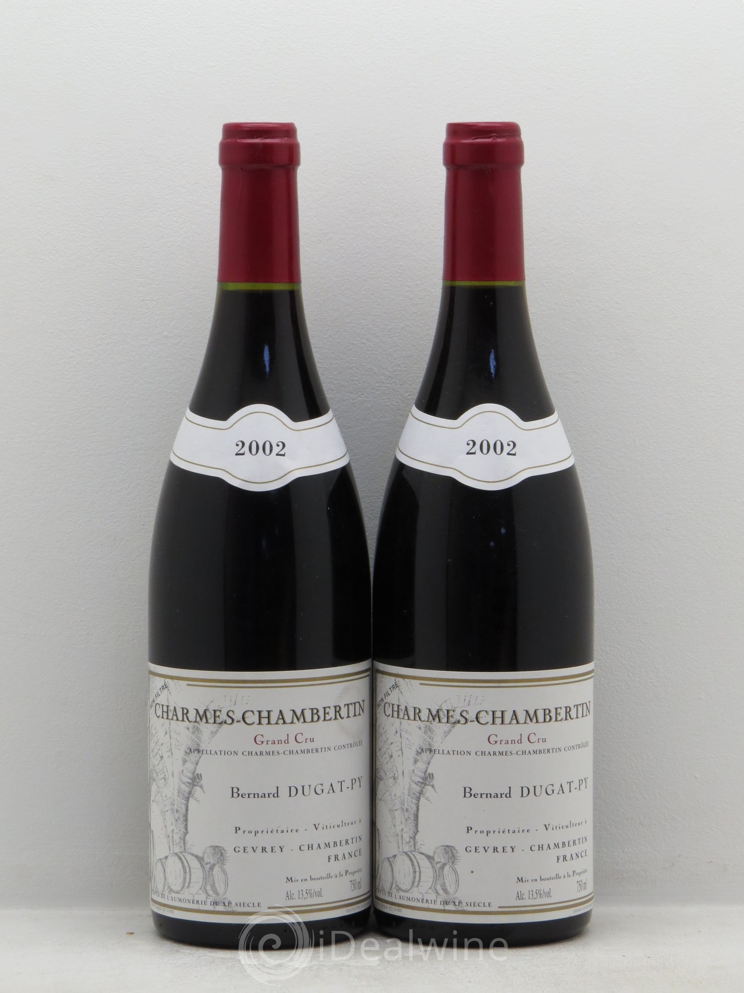 Charmes-Chambertin Grand Cru Dugat-Py 2002 - Lot de 2 bouteilles - 0