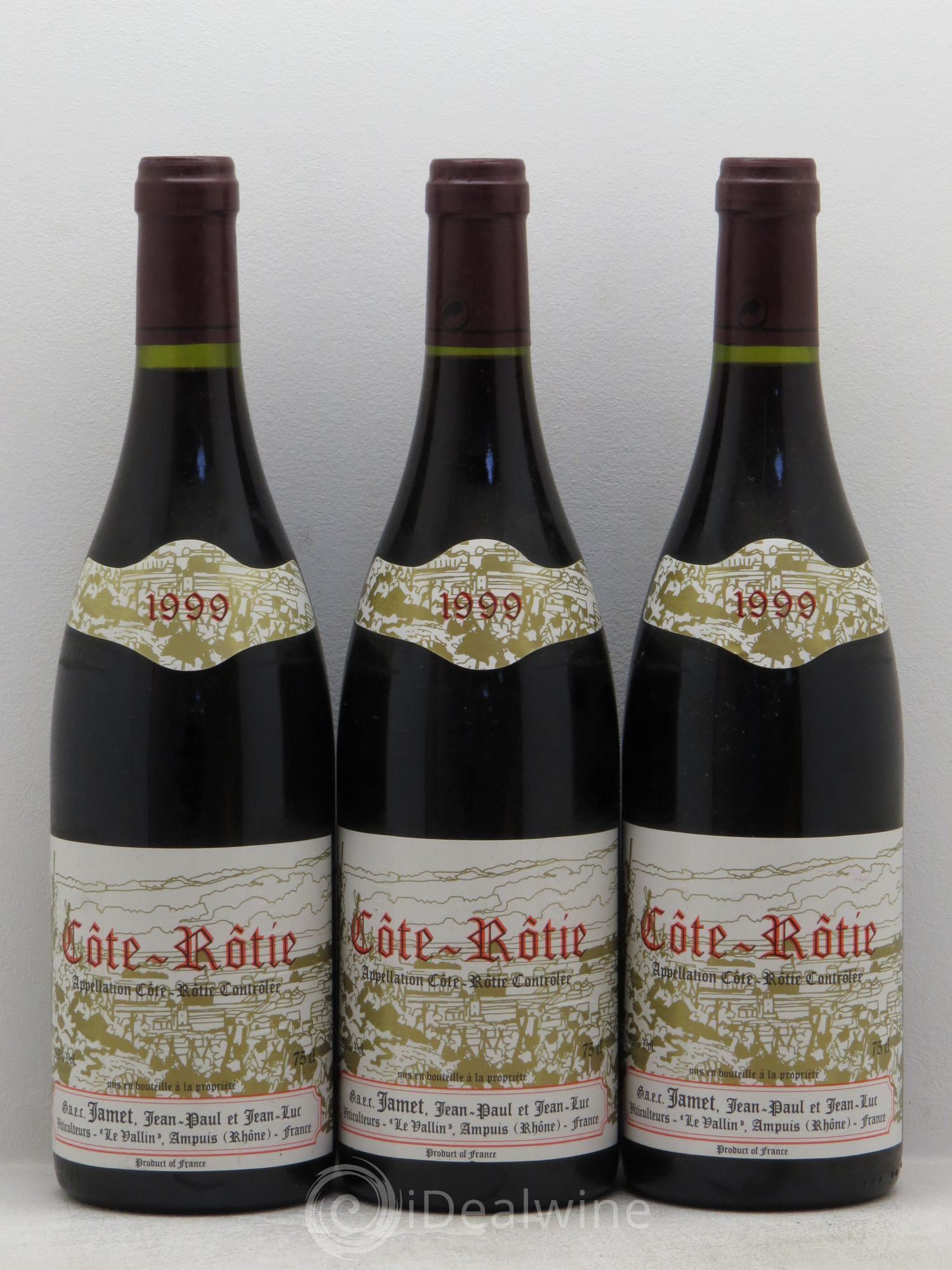Côte-Rôtie Jamet (Domaine) 1999 - Lot de 3 bouteilles - 0