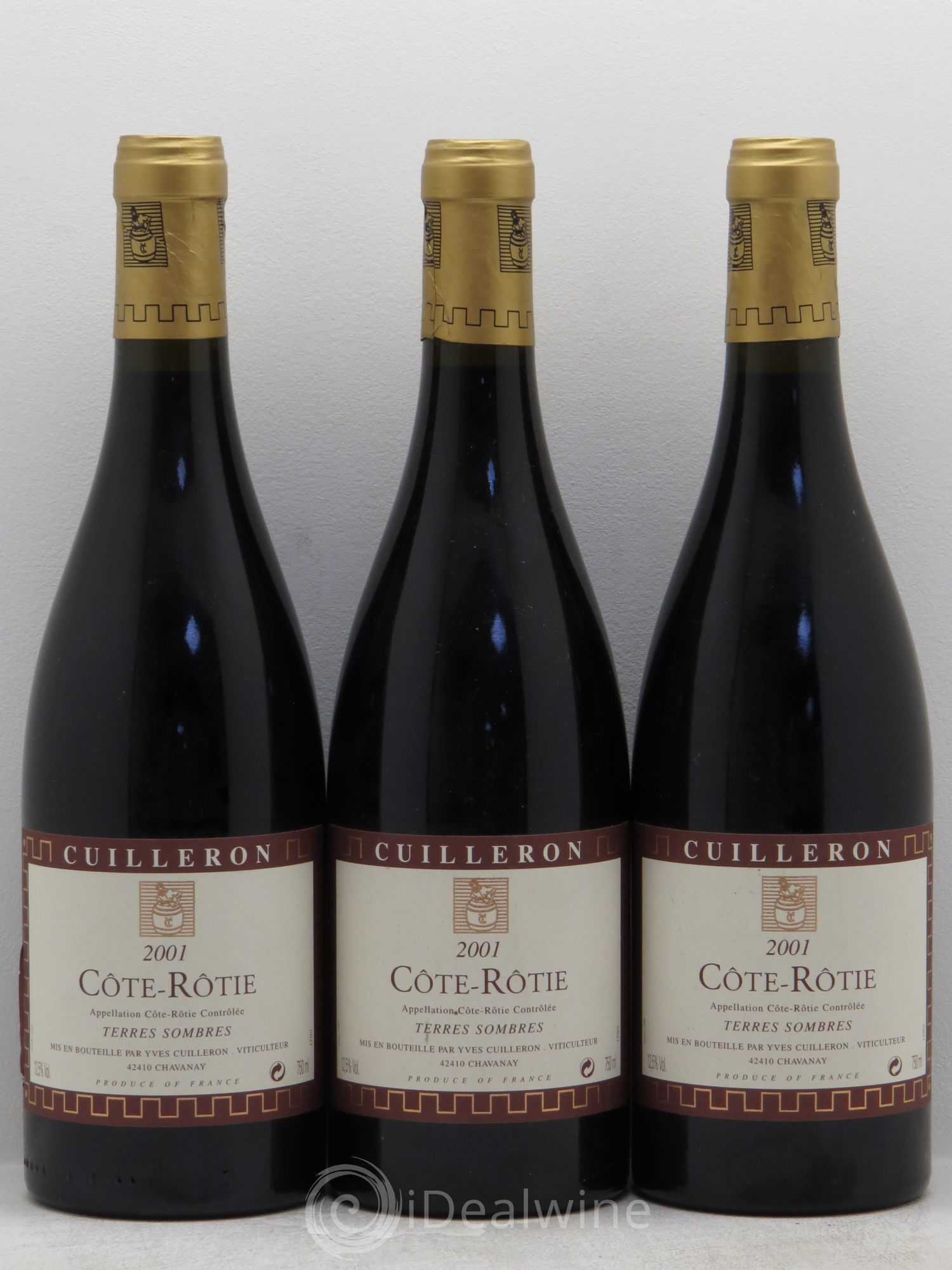 Côte-Rôtie Terres Sombres Yves Cuilleron (Domaine) 2001 - Lot de 3 bouteilles - 0