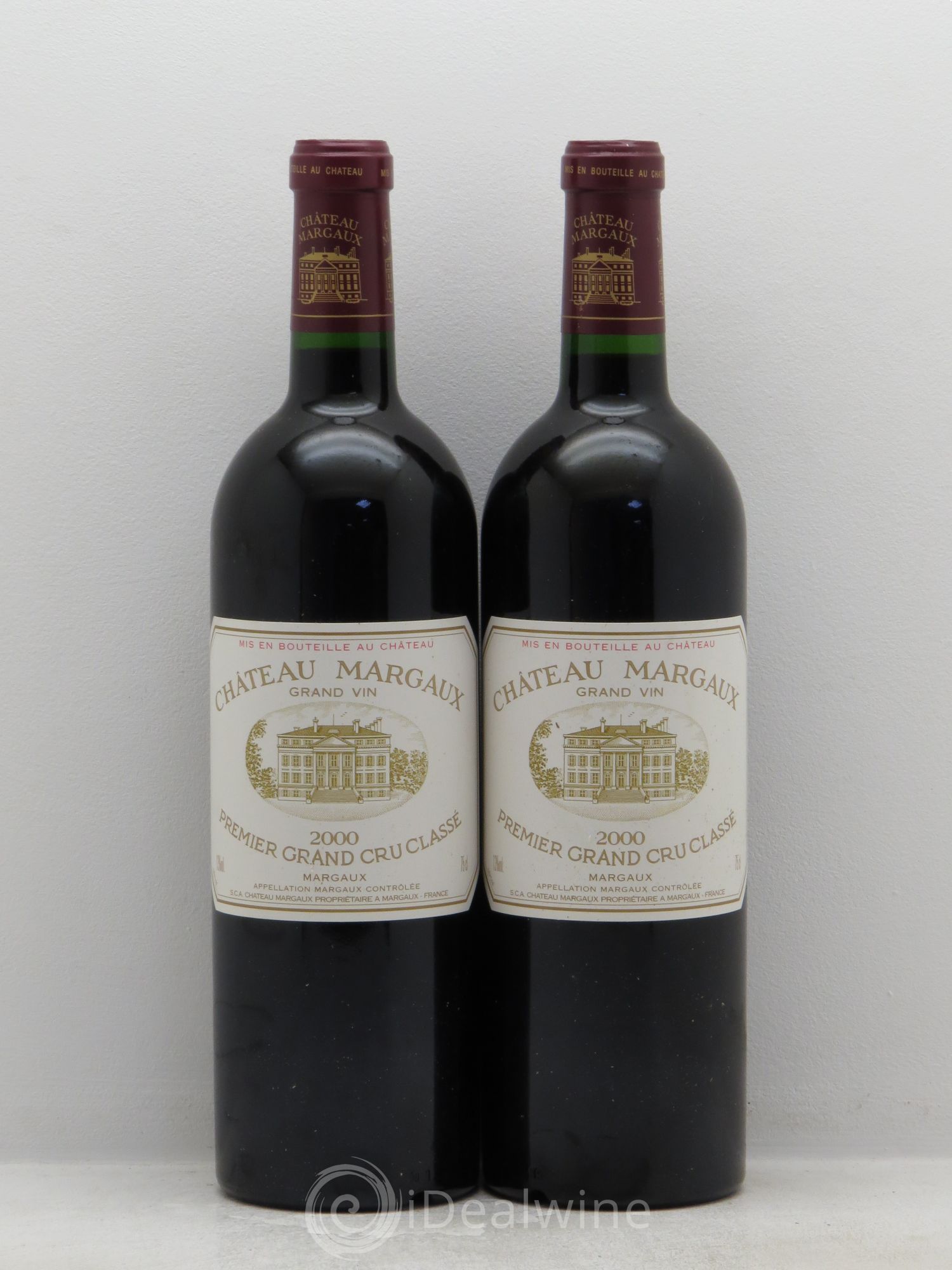 Château Margaux 1er Grand Cru Classé 2000 - Lot de 2 bouteilles - 0