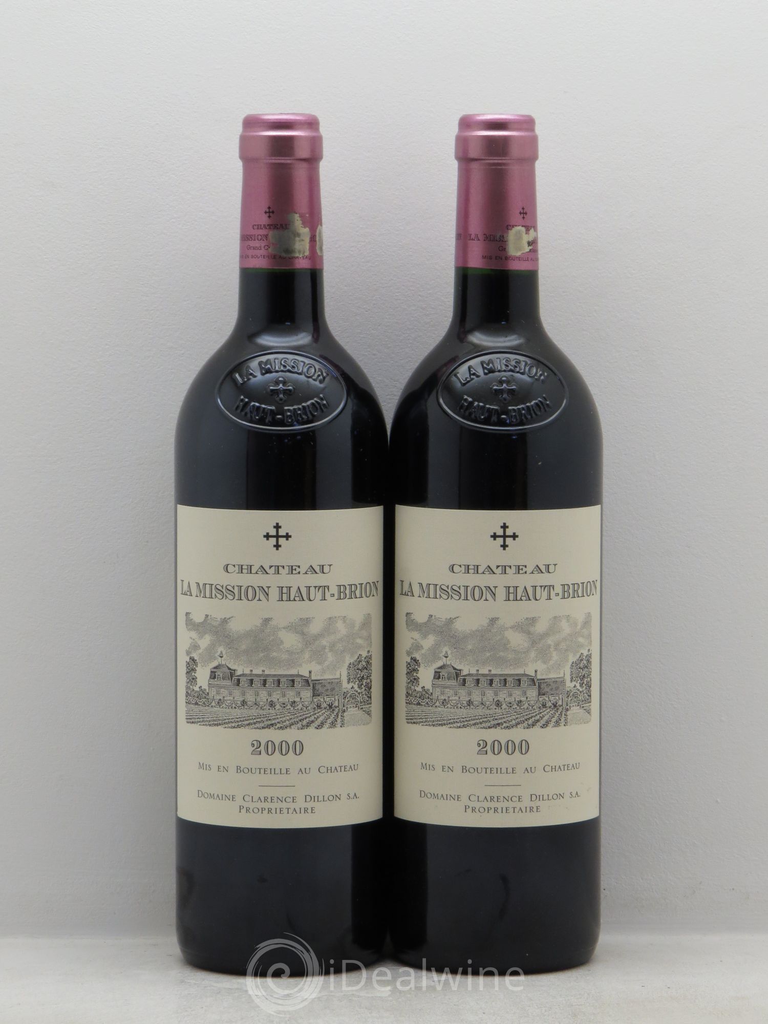 Château la Mission Haut-Brion Cru Classé de Graves 2000 - Lot de 2 bouteilles - 0