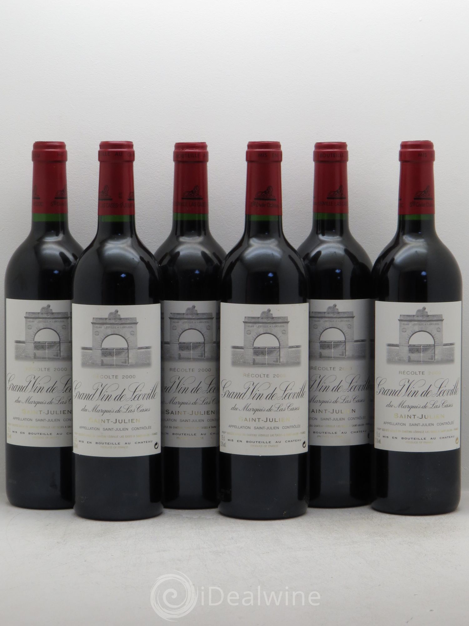 Château Léoville Las Cases 2ème Grand Cru Classé 2000 - Lot de 6 bouteilles - 0