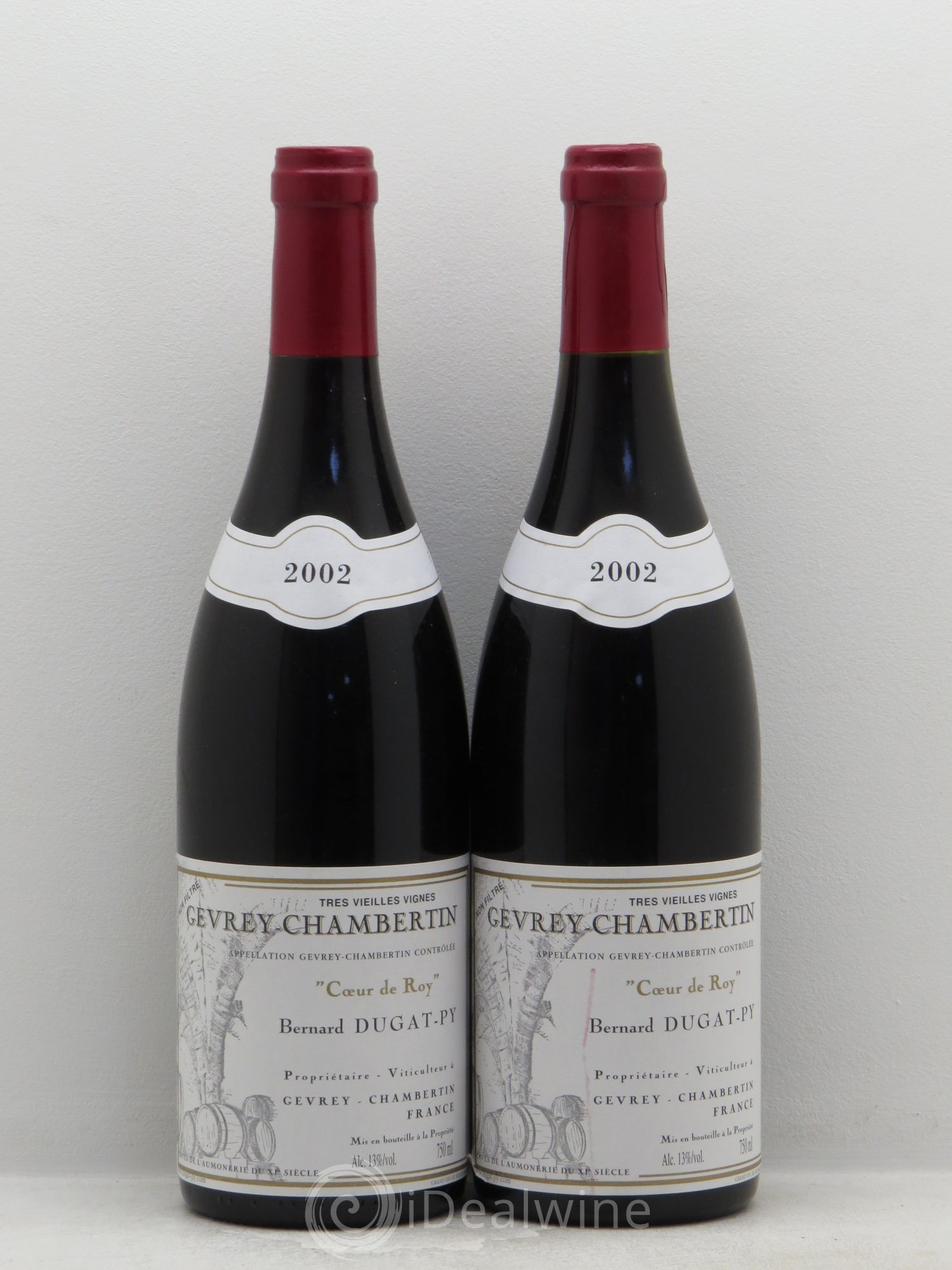 Gevrey-Chambertin Coeur de Roy Très Vieilles Vignes Dugat-Py 2002 - Lot de 2 bouteilles - 0
