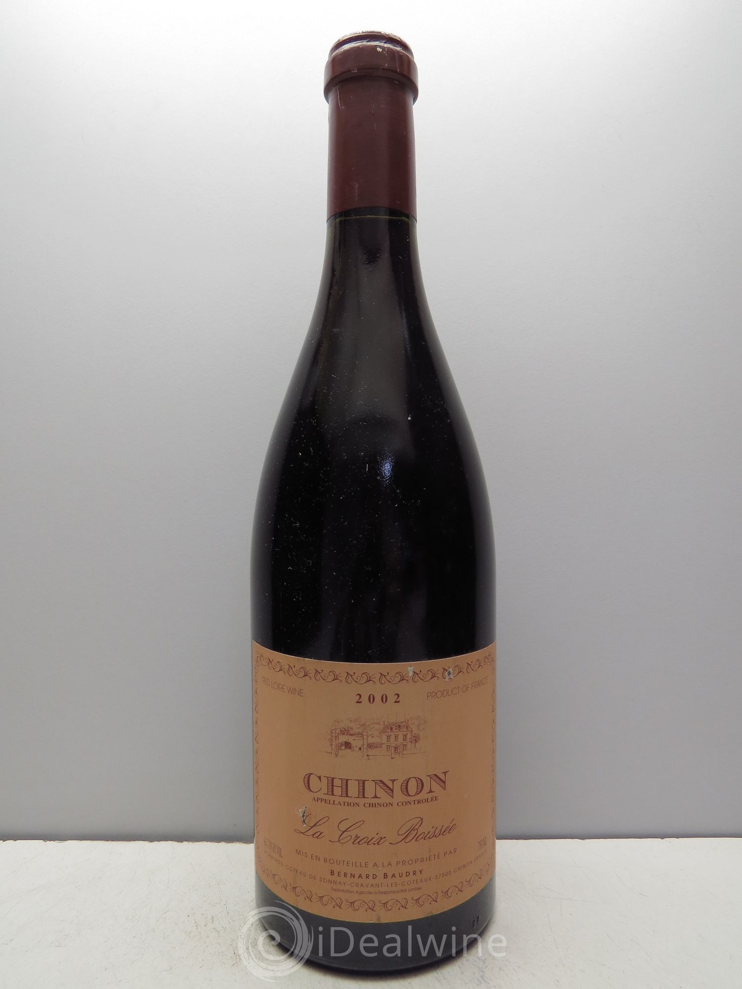 Chinon La Croix Boissée Bernard Baudry 2002 - Lot de 1 bouteille - 0