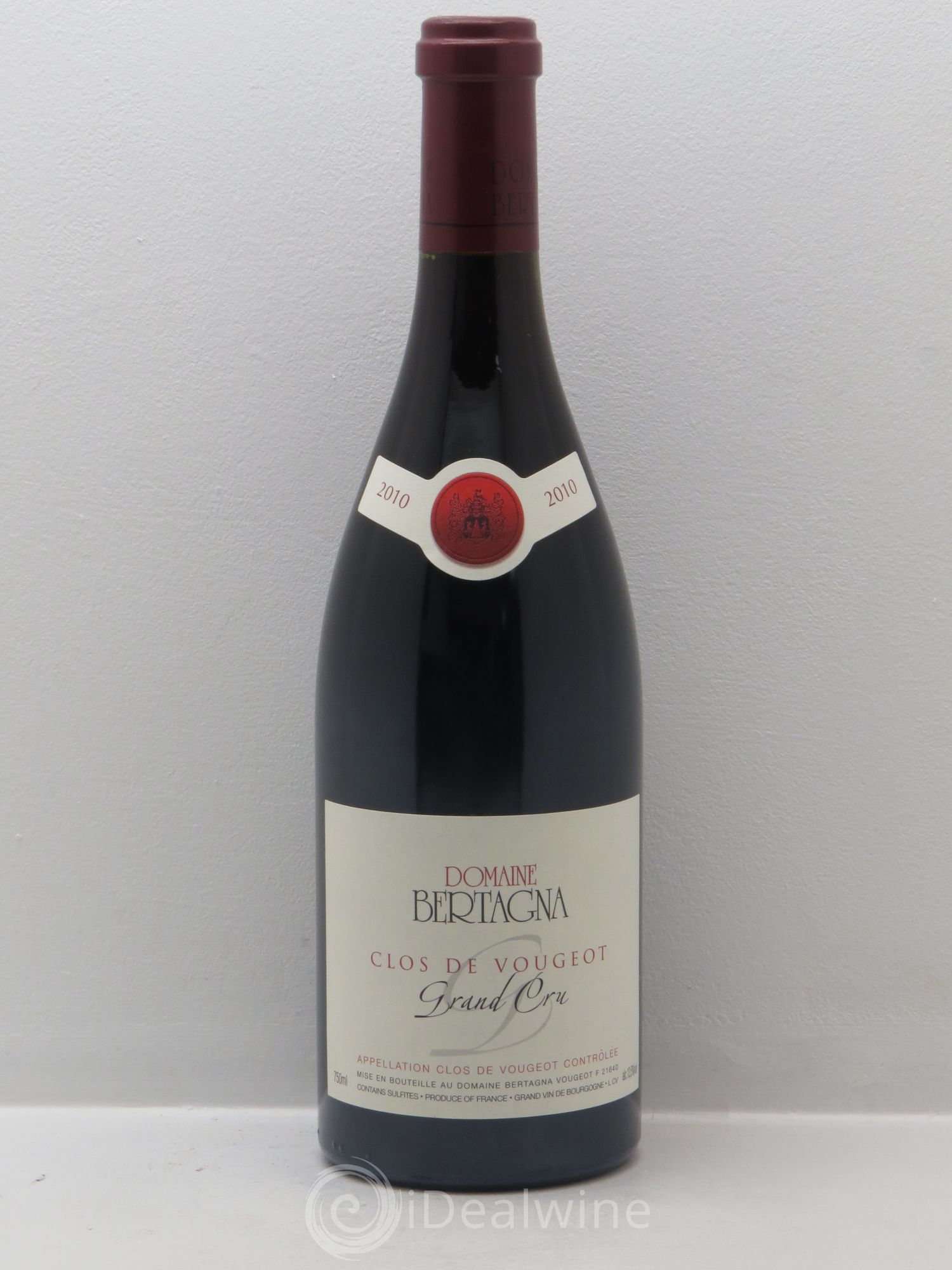 Clos de Vougeot Grand Cru Bertagna 2010 - Lot de 1 bouteille - 0