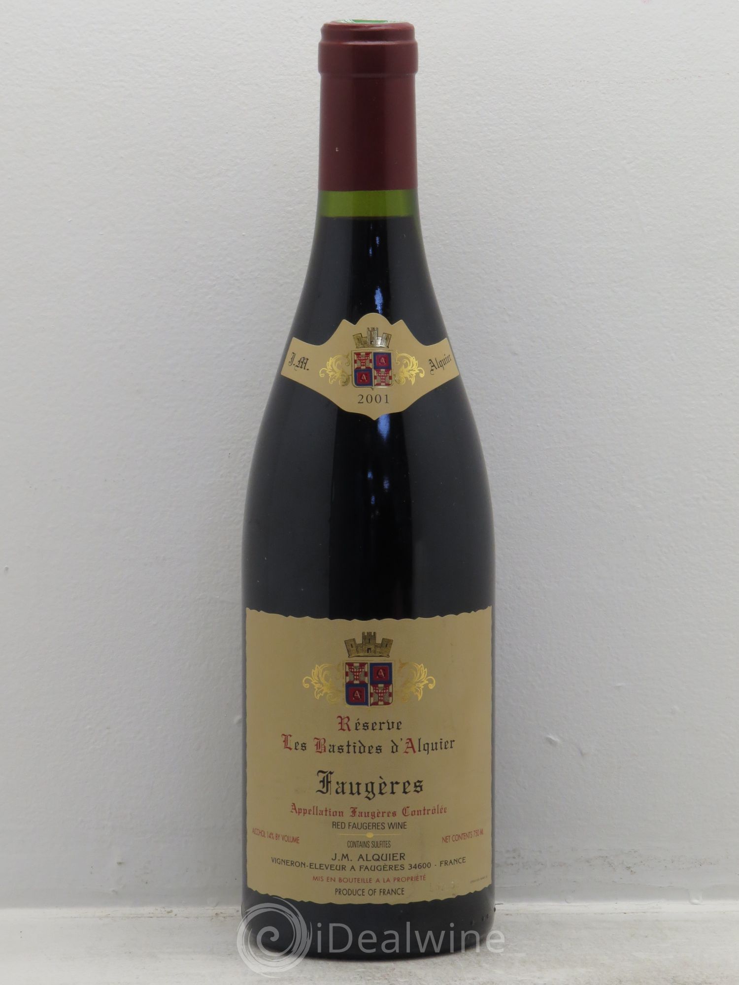Faugères Domaine Jean-Michel Alquier Les Bastides d'Alquier 2001 - Lot de 1 bouteille - 0