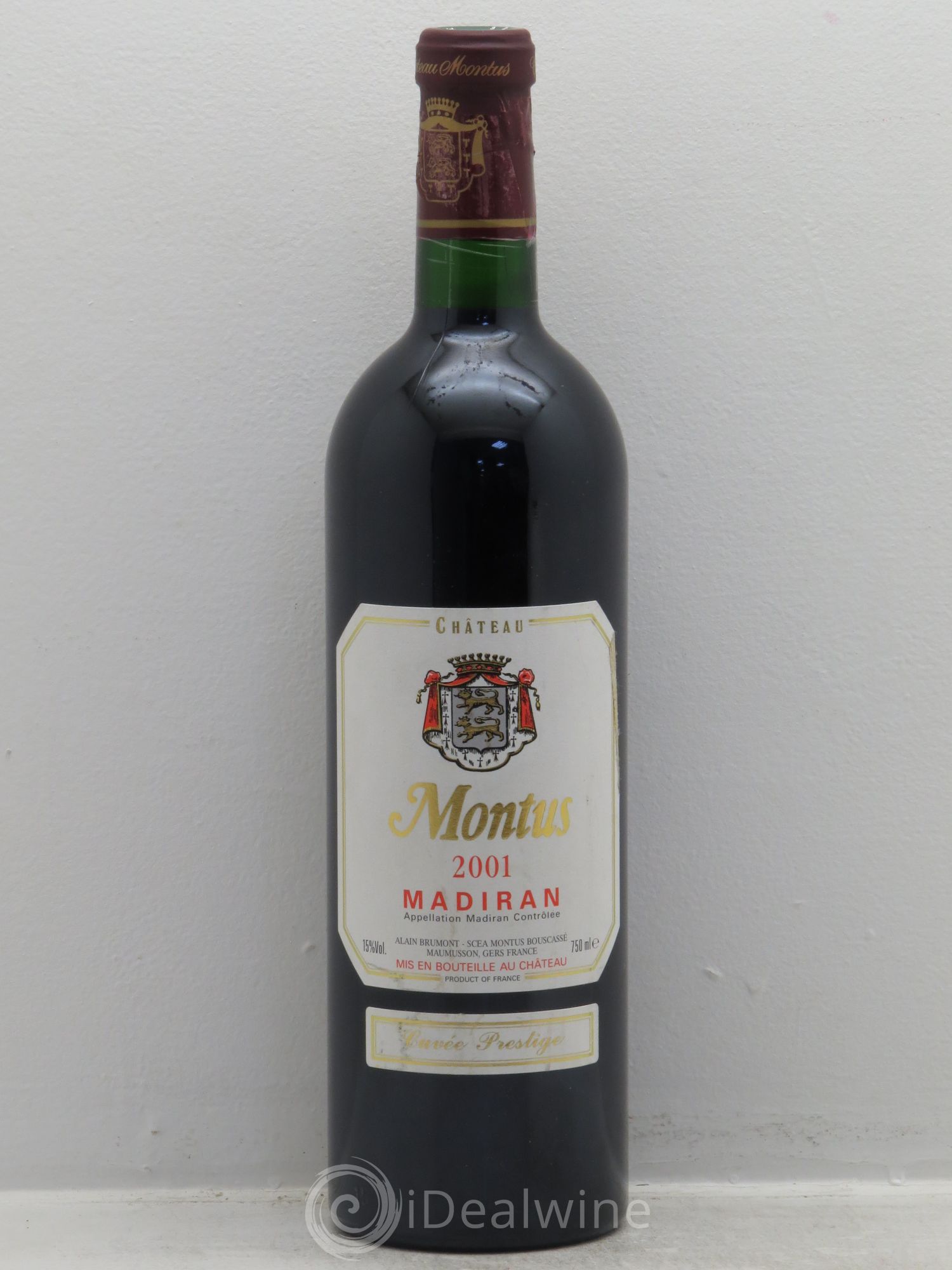 Madiran Château Montus-Prestige Alain Brumont 2001 - Lot de 1 bouteille - 0