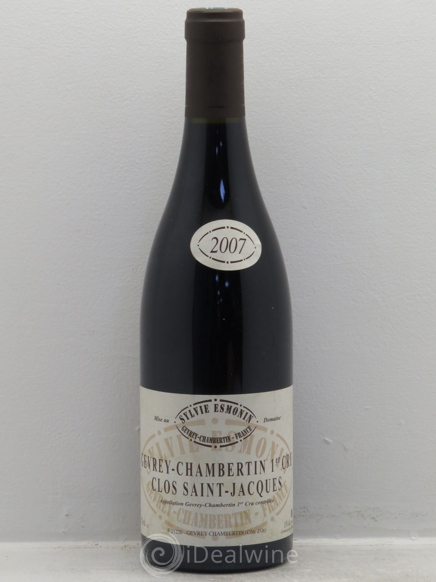 Gevrey-Chambertin 1er Cru Clos Saint Jacques Sylvie Esmonin 2007 - Lot de 1 bouteille - 0