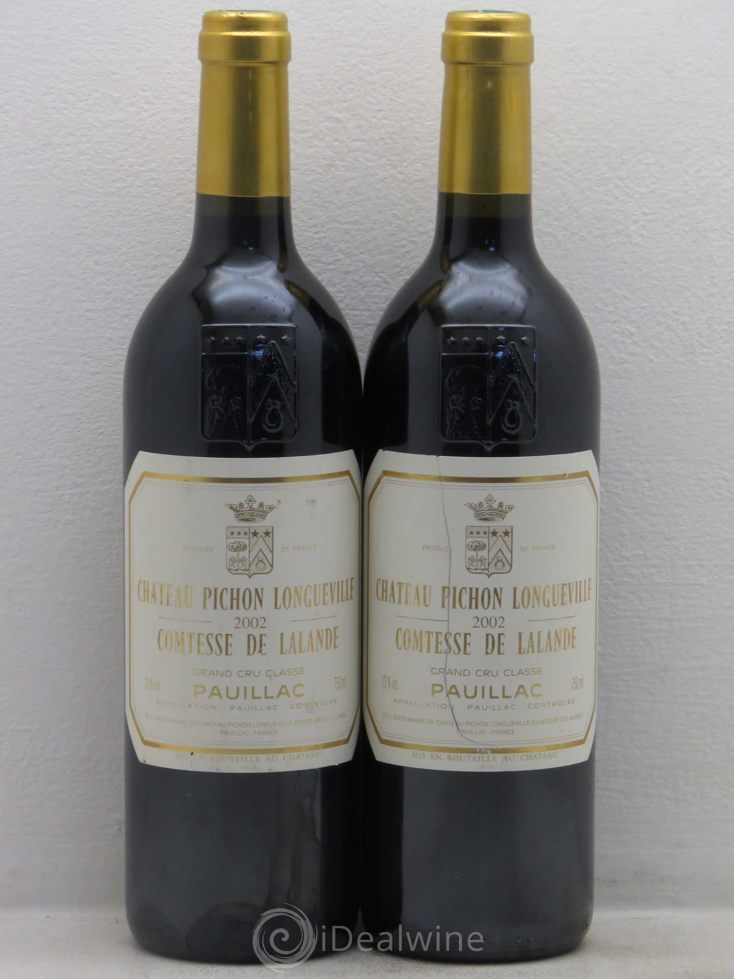 Château Pichon Longueville Comtesse de Lalande 2ème Grand Cru Classé 2002 - Lot de 2 bouteilles - 0